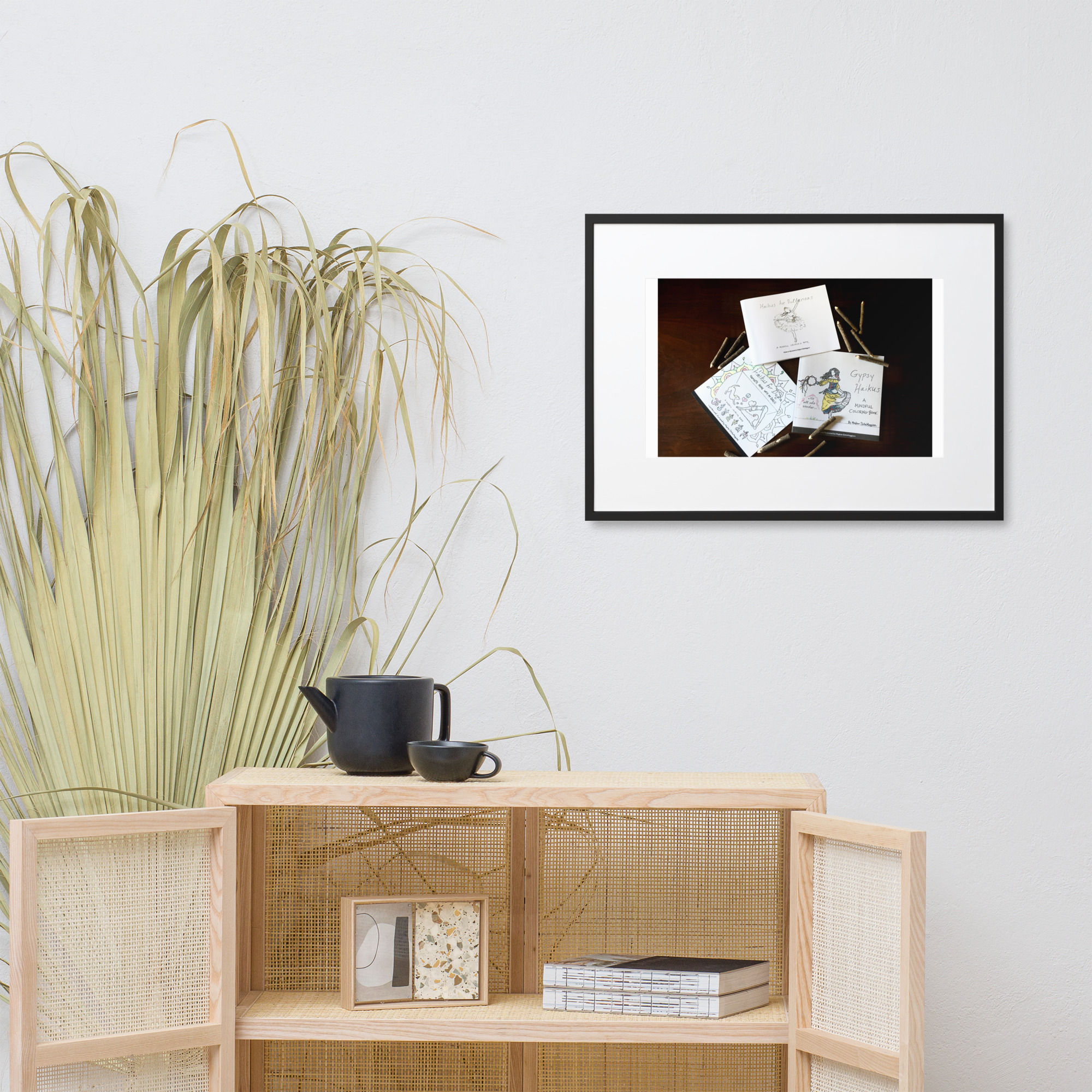 matte paper framed poster with mat | namaste home collection©