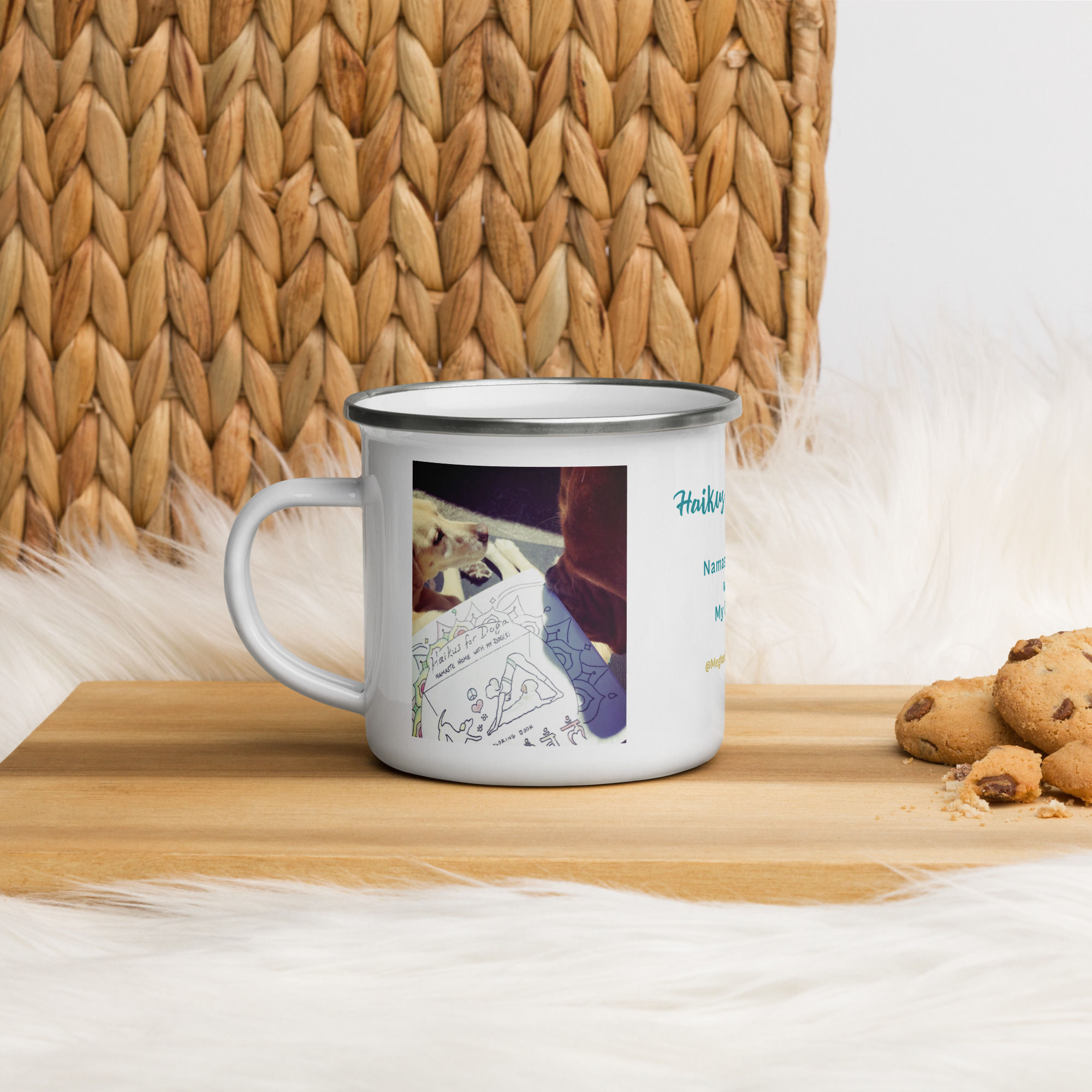enamel mug | Haikus for Doga