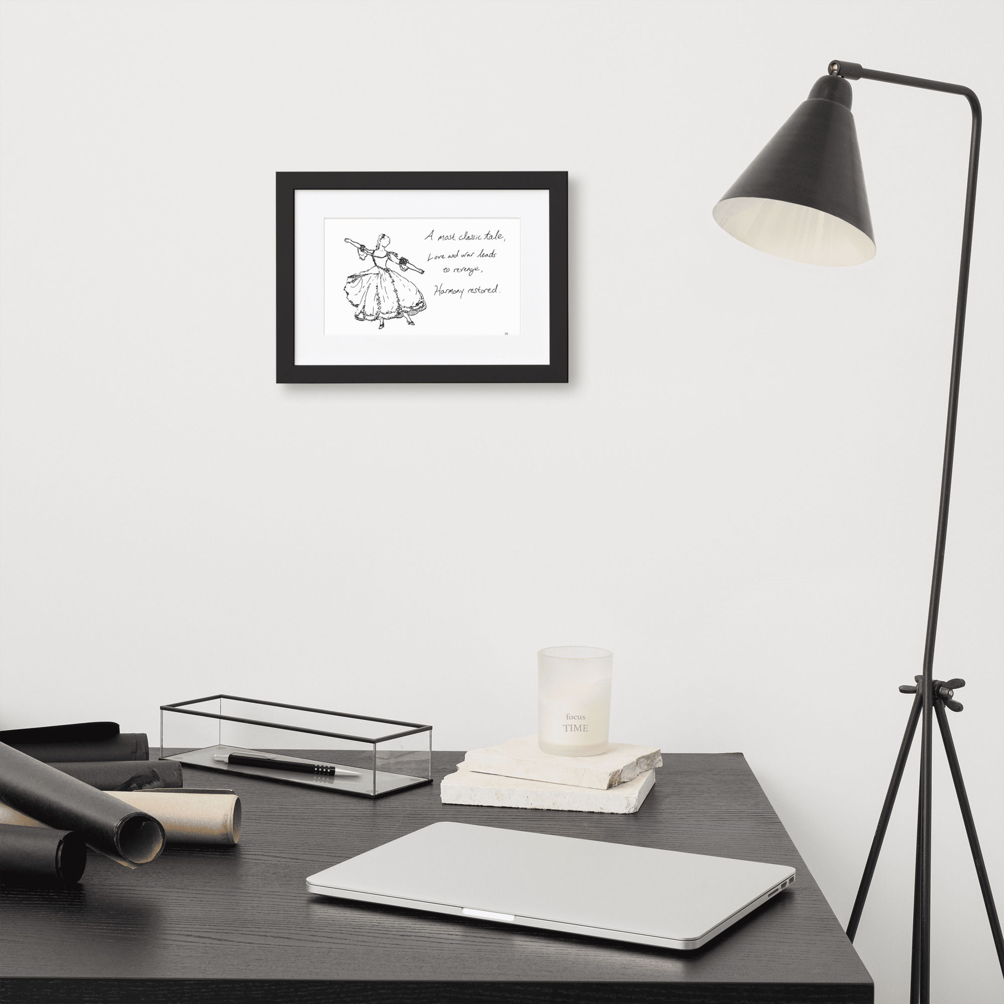 the loves of mars and venus matte paper framed poster | Haikus for Ballerinas