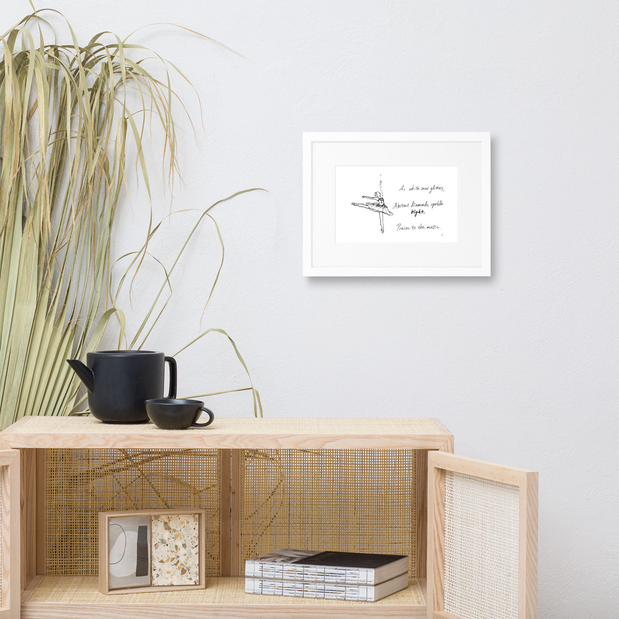 jewels matte paper framed poster | Haikus for Ballerinas