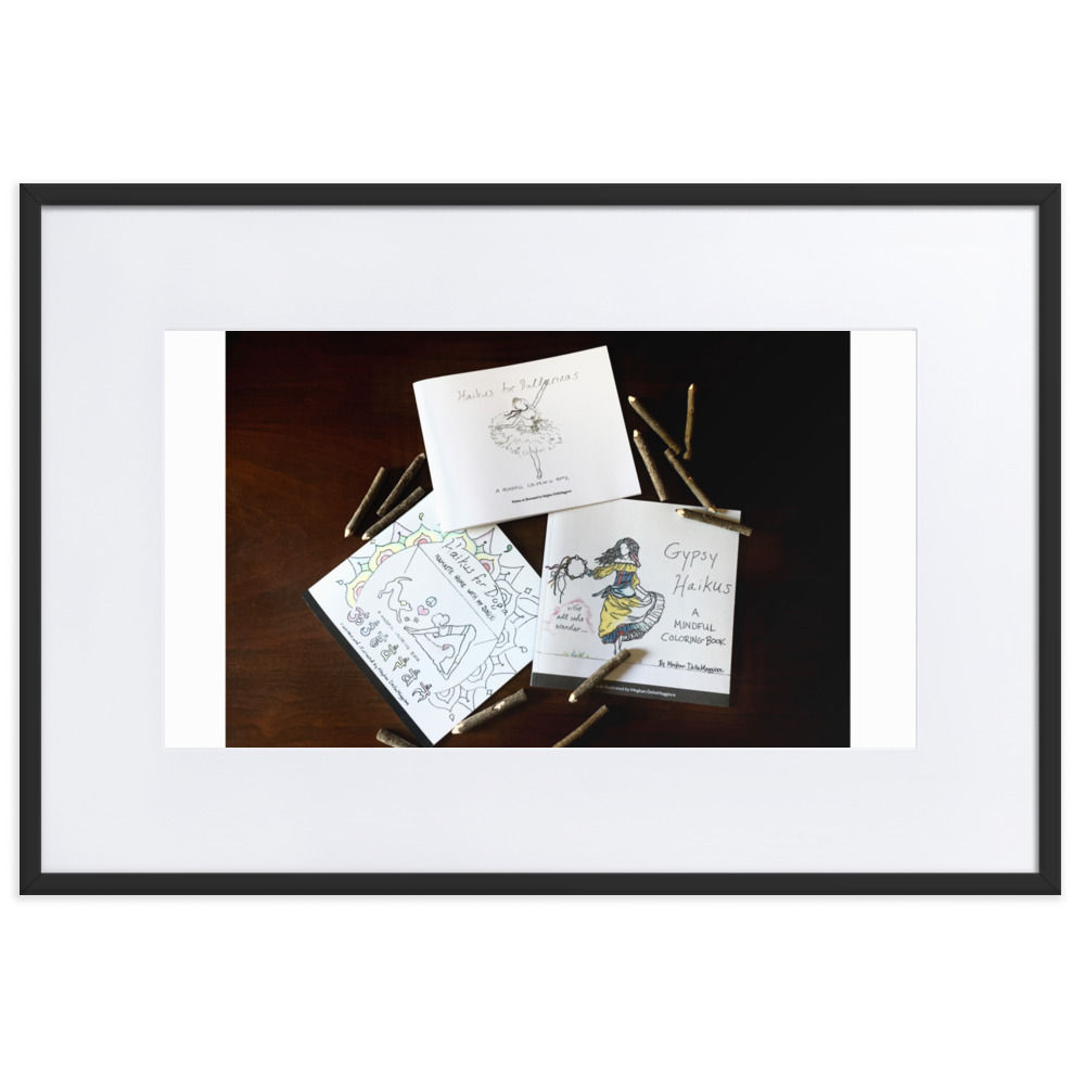 matte paper framed poster with mat | namaste home collection©