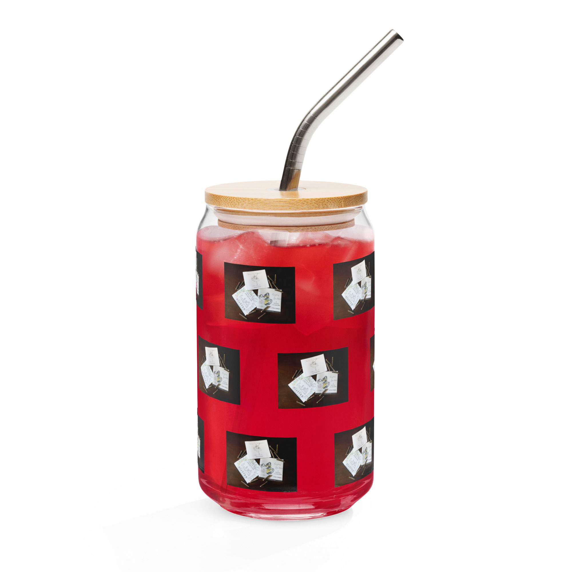 can-shaped glass with lid | namaste home collection©