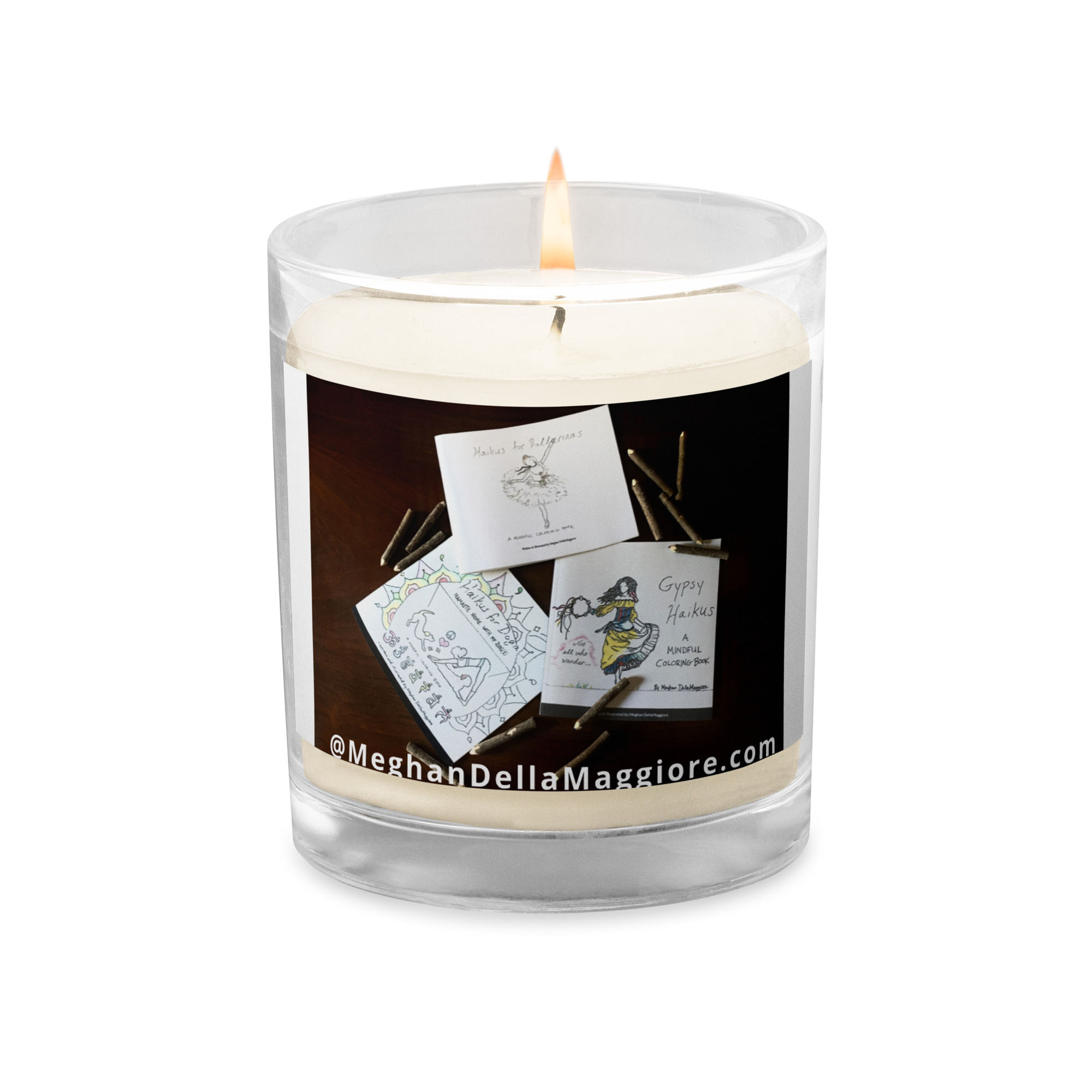 glass jar soy wax candle | namaste home collection©