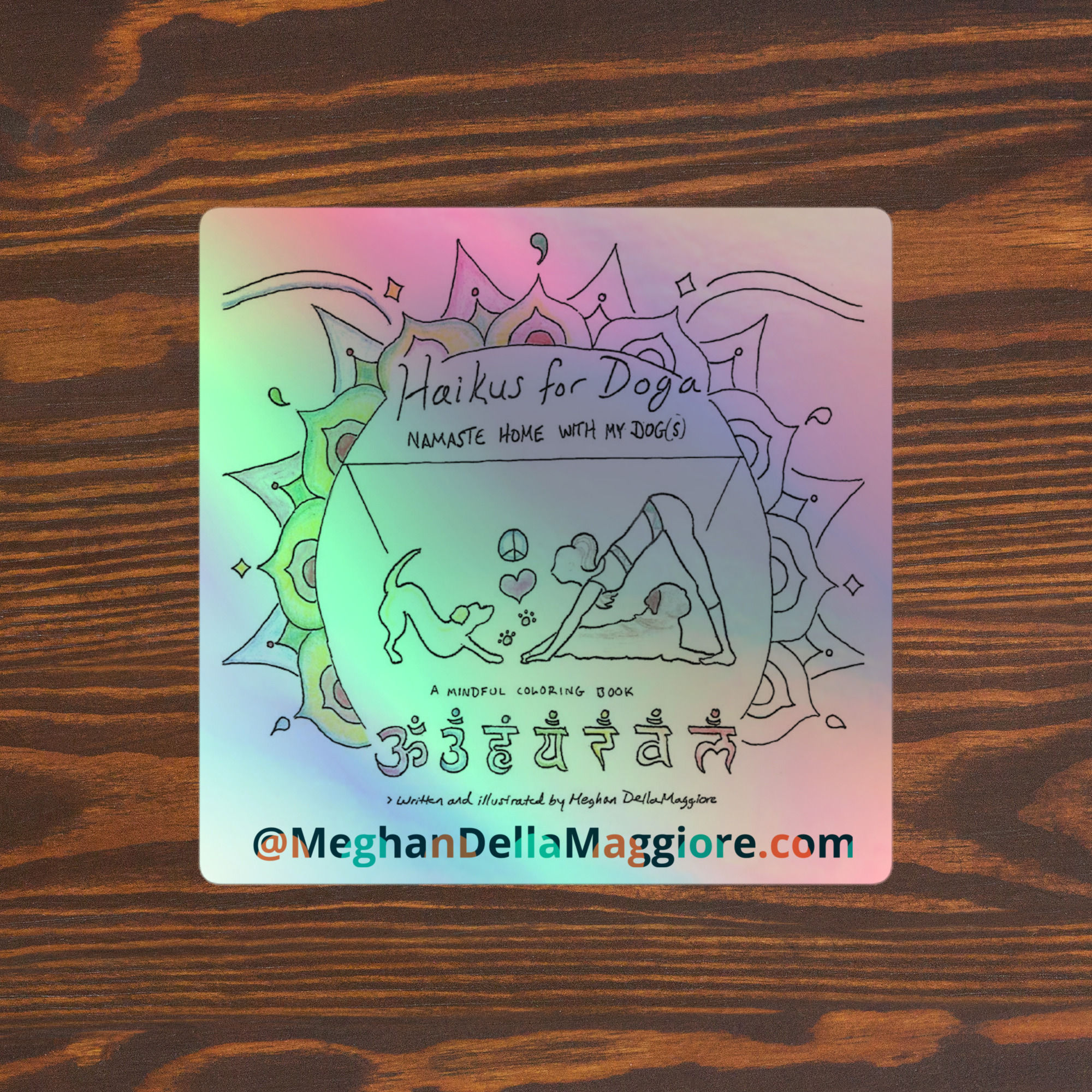 holographic stickers | Haikus for Doga
