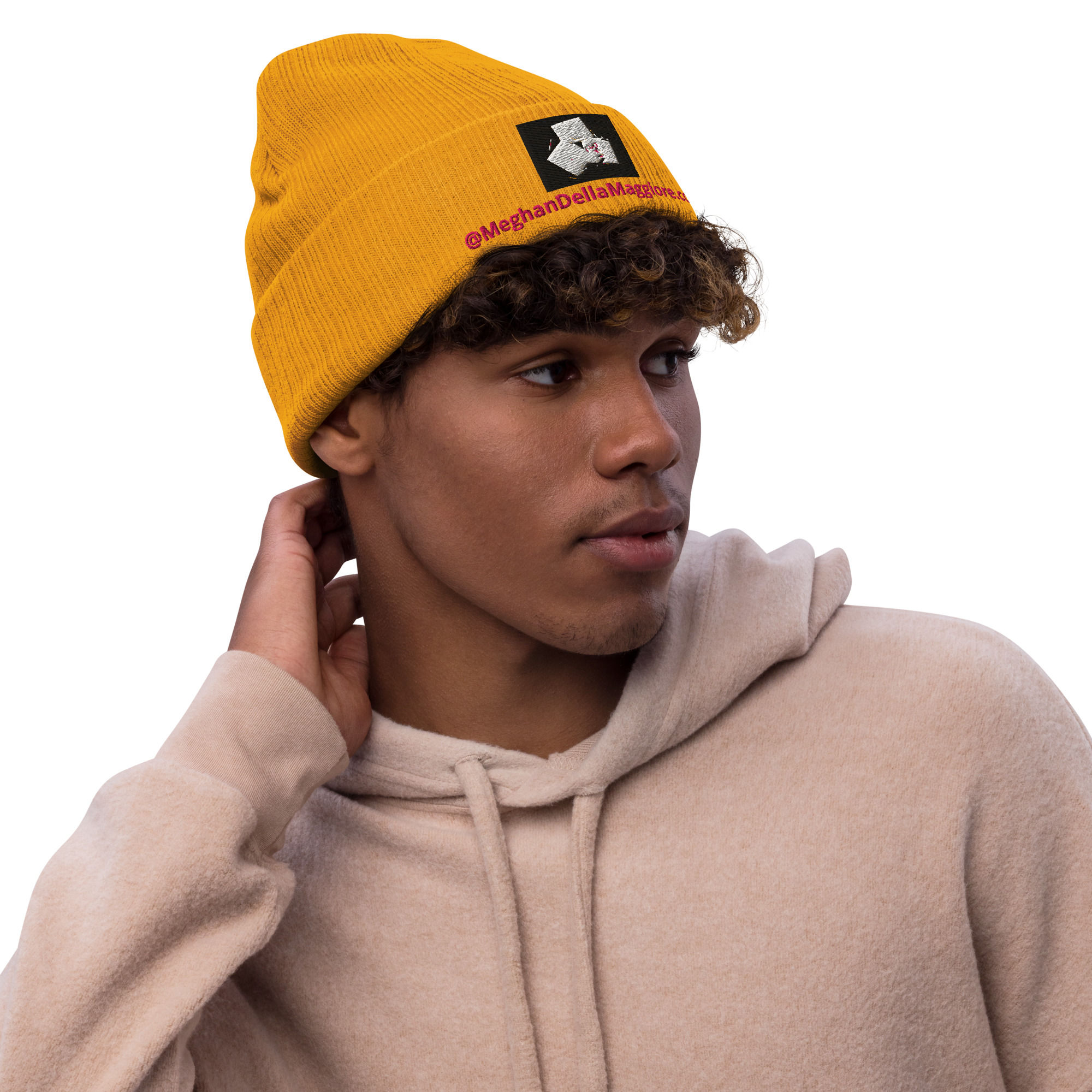 ribbed knit beanie