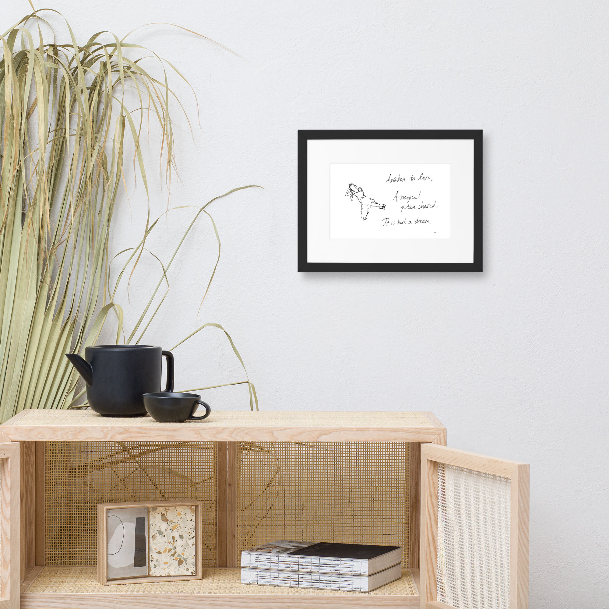 midsummer night’s dream matte paper framed poster | Haikus for Ballerinas