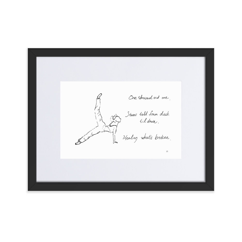 arabian nights matte paper framed poster | Haikus for Ballerinas