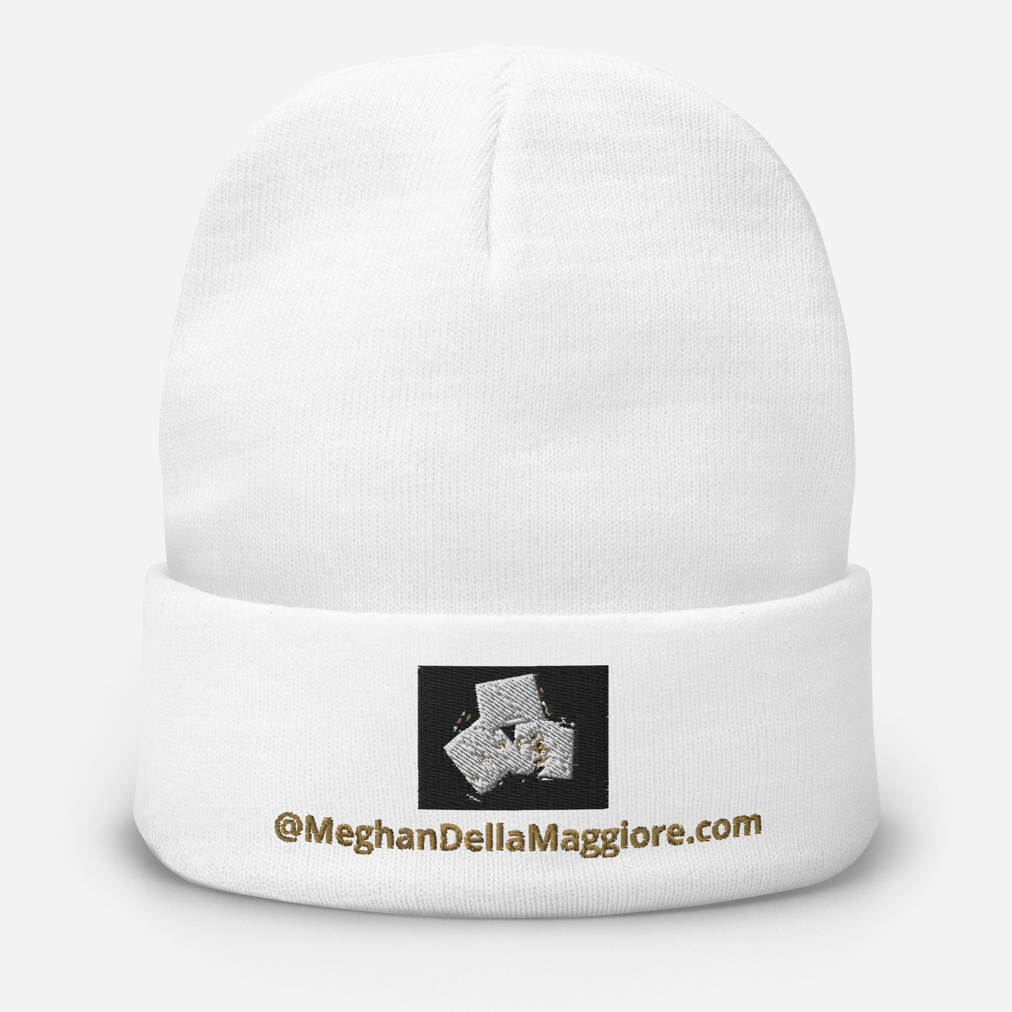 embroidered beanie
