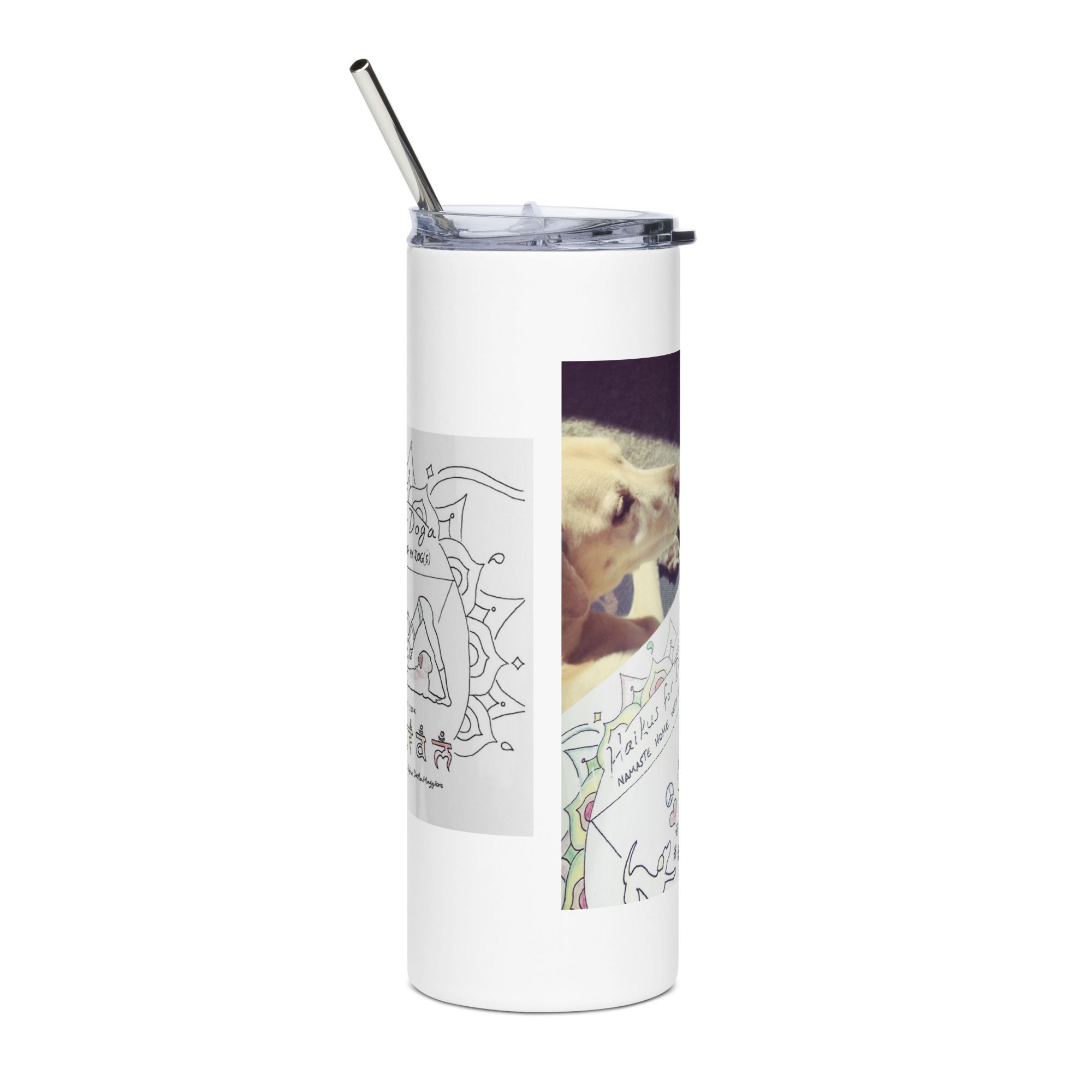 stainless steel tumbler | Haikus for Doga