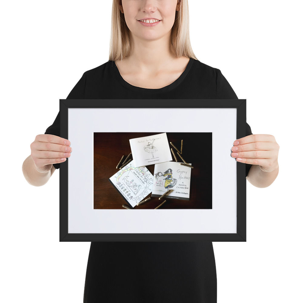 matte paper framed poster with mat | namaste home collection©