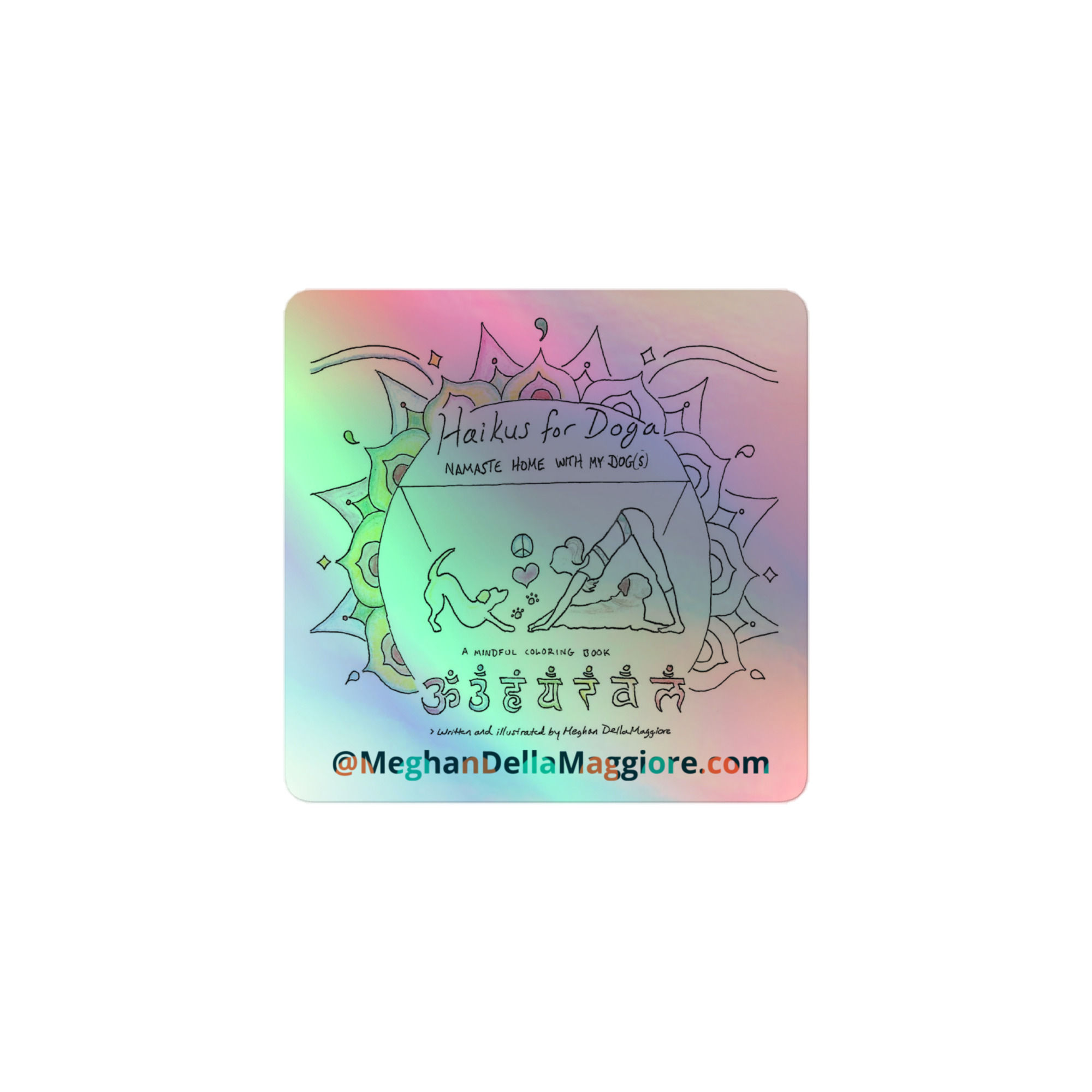 holographic stickers | Haikus for Doga