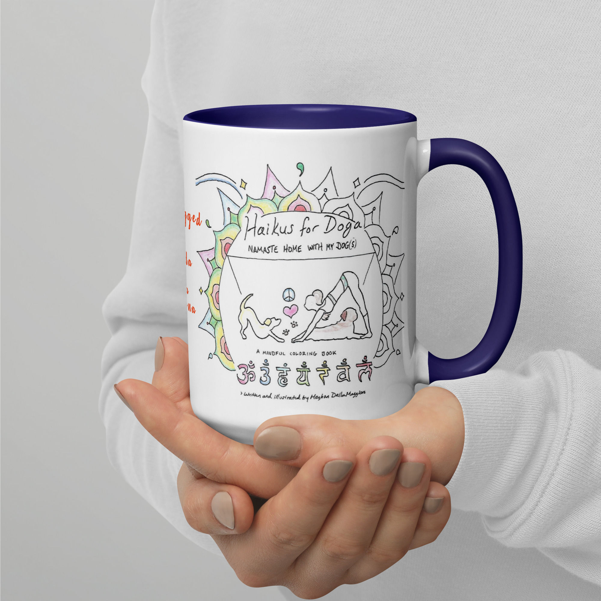 siberian husky doga haiku mug with color | namaste home collection©