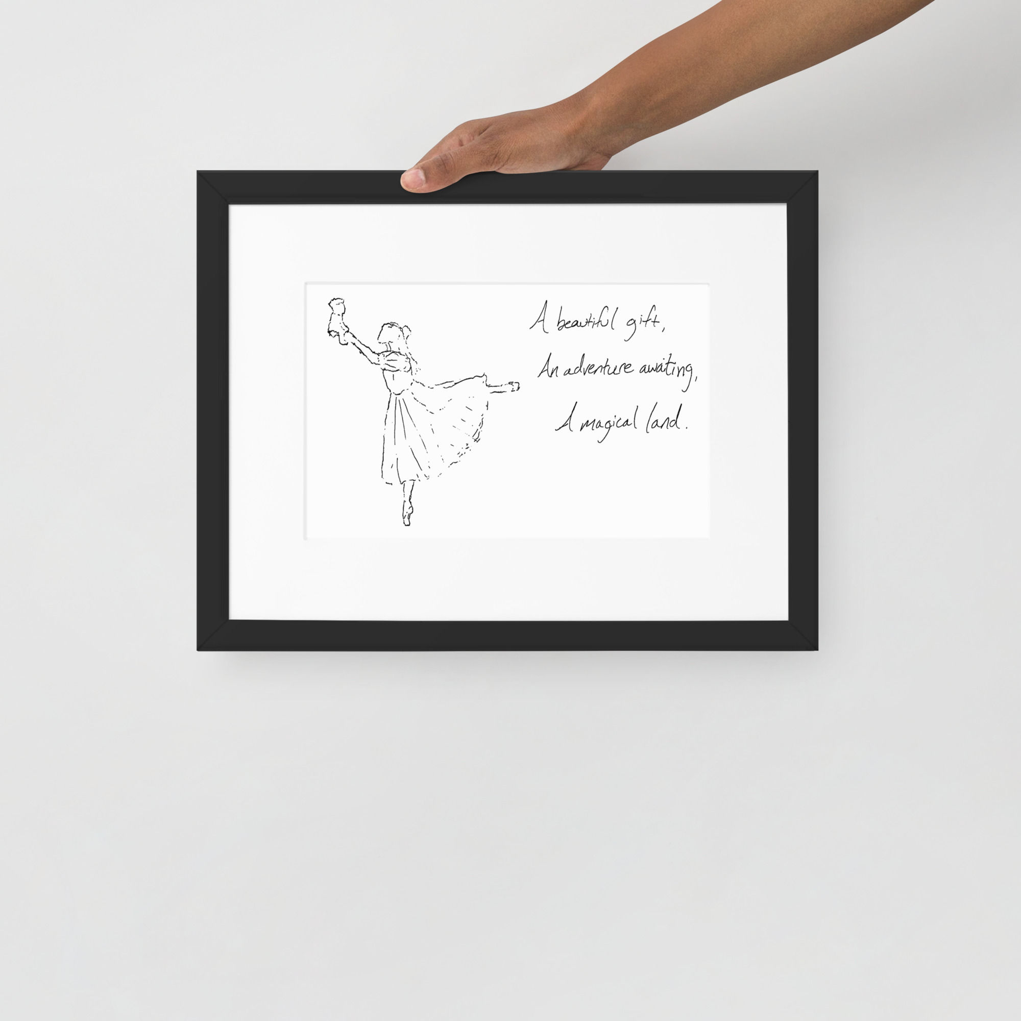 the nutcracker matte paper framed poster | Haikus for Ballerinas