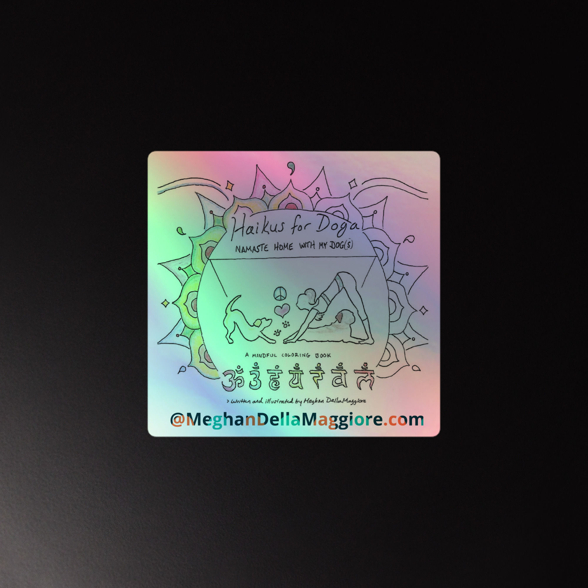 holographic stickers | Haikus for Doga