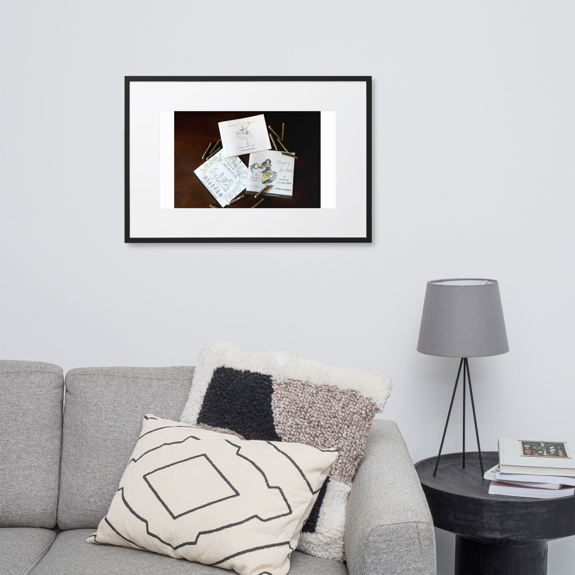 matte paper framed poster with mat | namaste home collection©