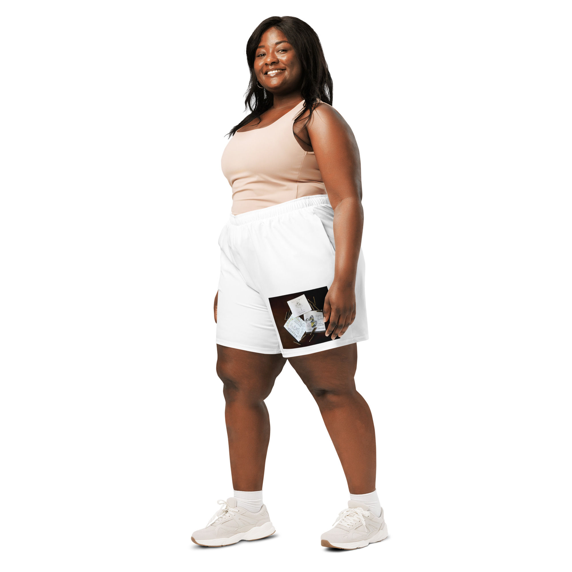 all-over print unisex athletic long shorts