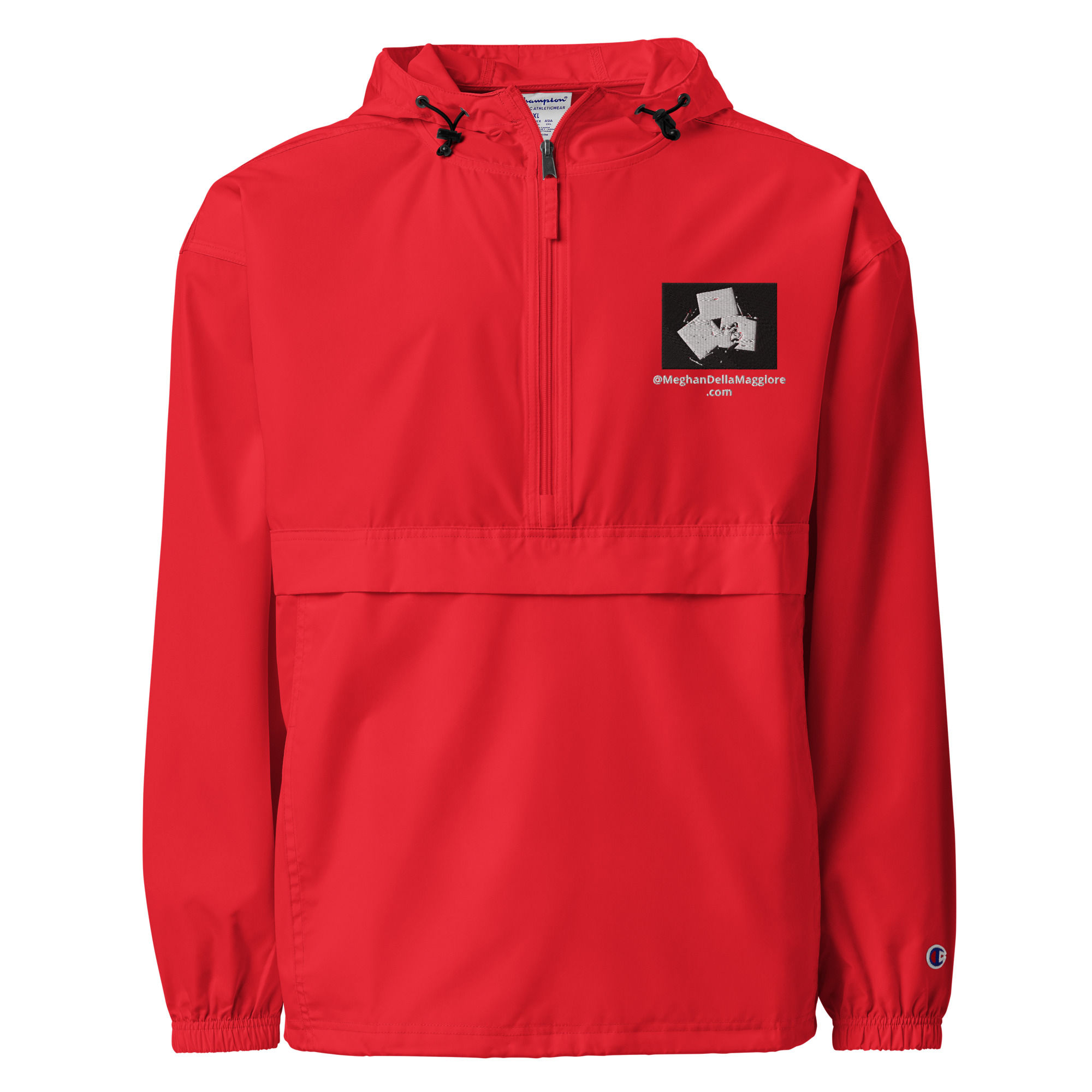 embroidered Champion packable unisex jacket