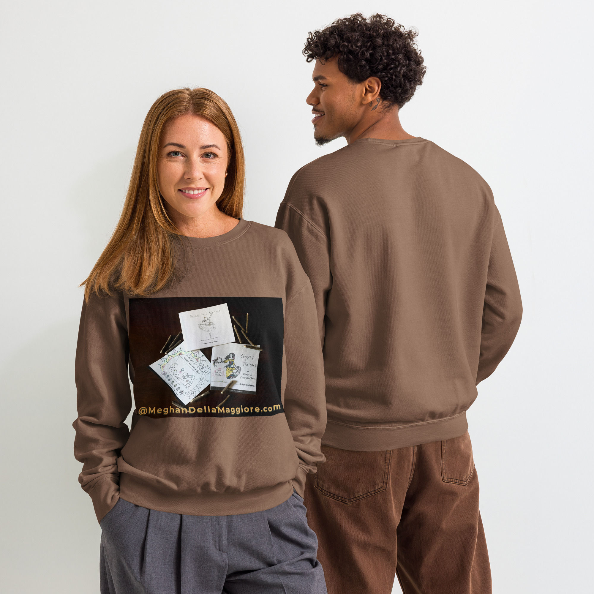 unisex garment-dyed fleece crewneck sweatshirt