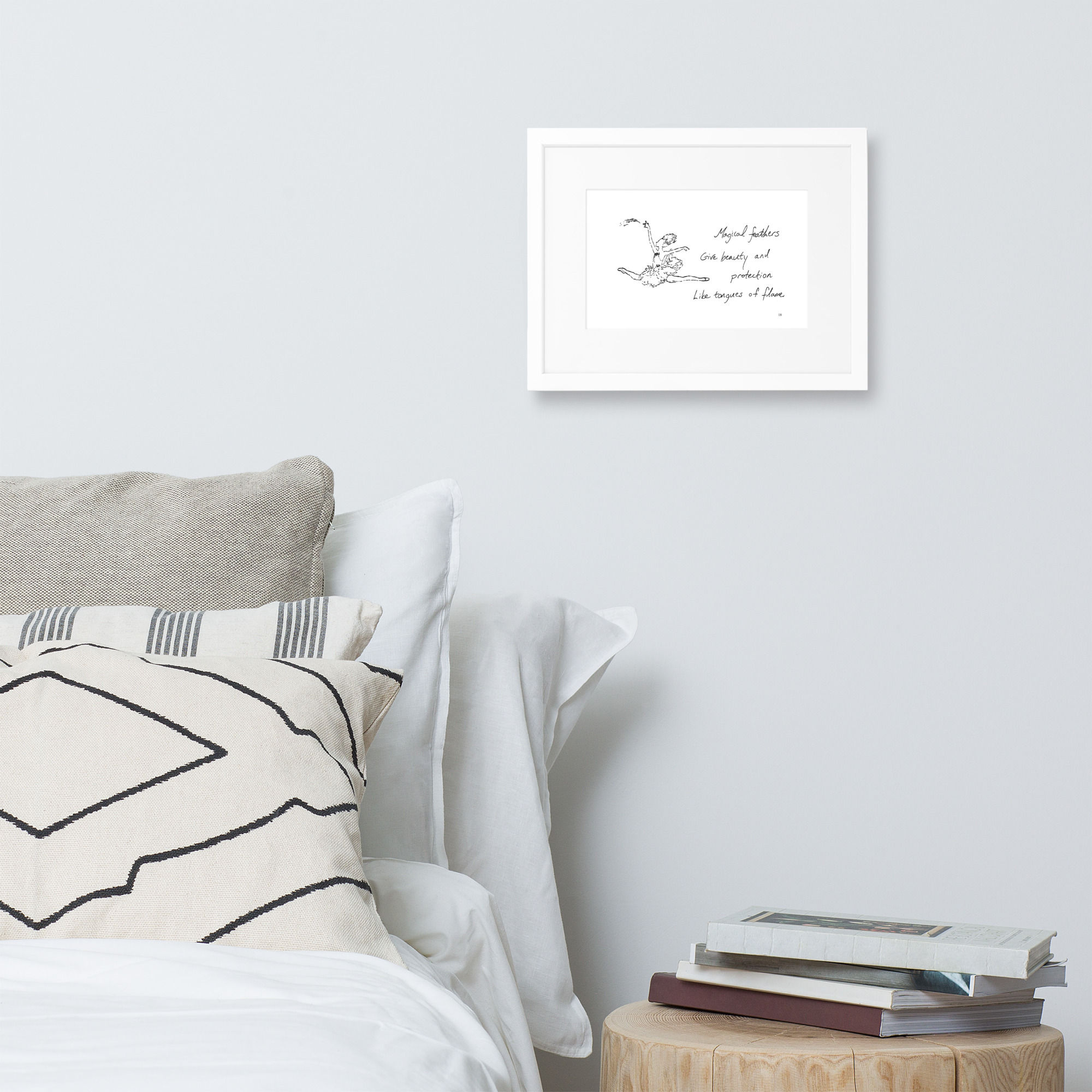 firebird matte paper framed poster | Haikus for Ballerinas