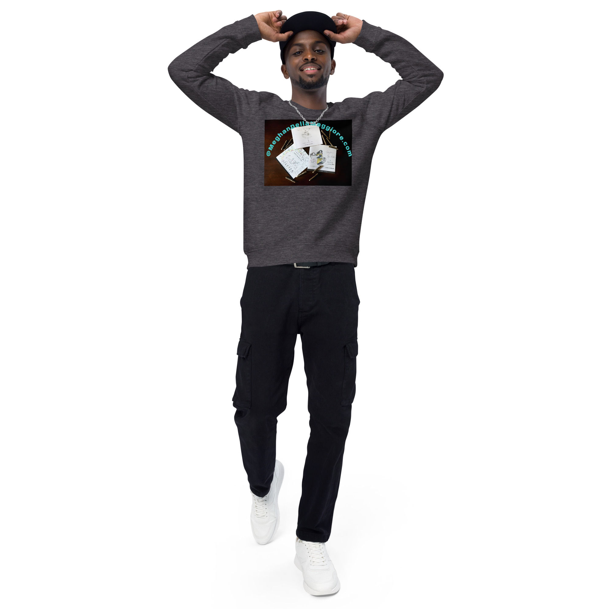 unisex organic raglan sweatshirt