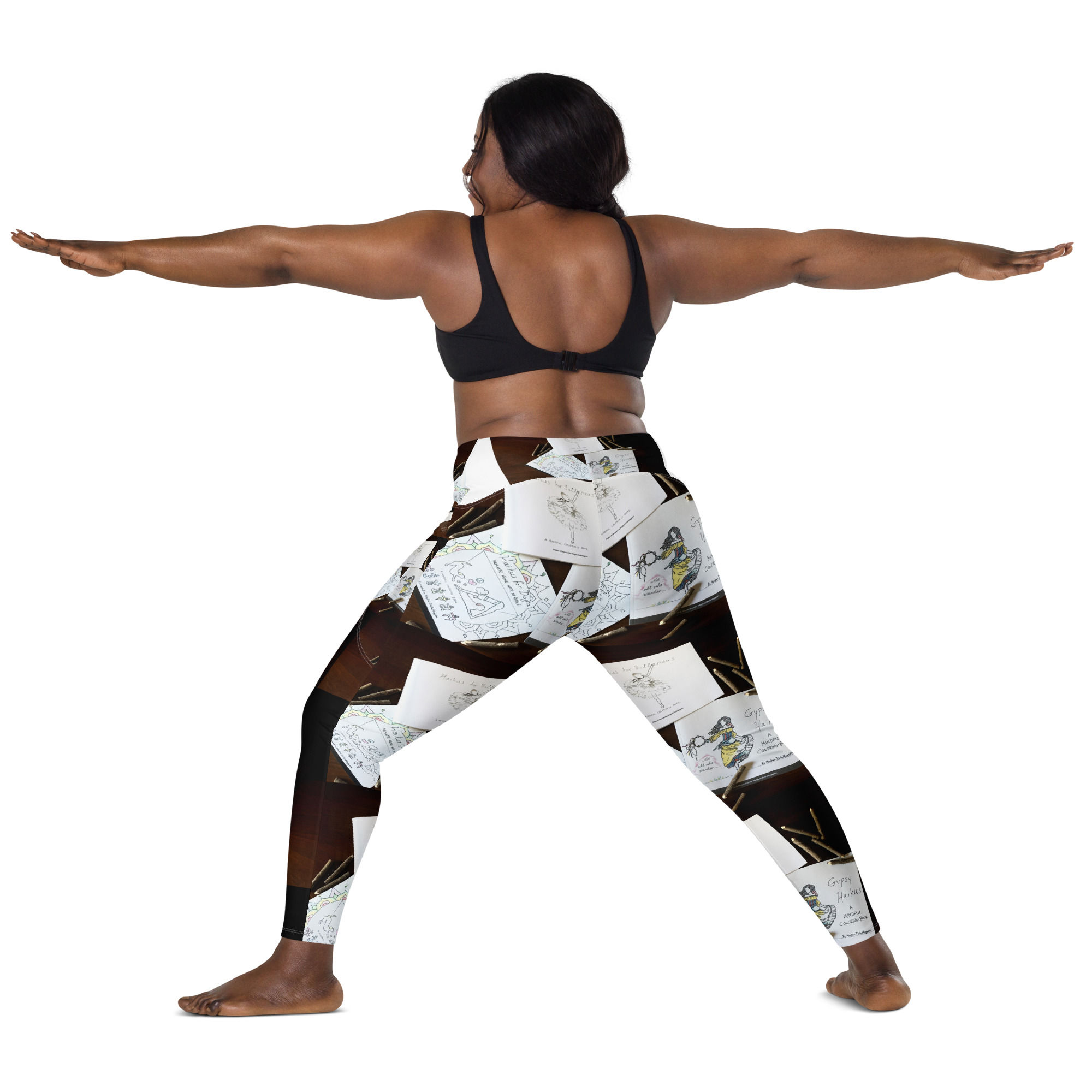 crossover leggings with pockets