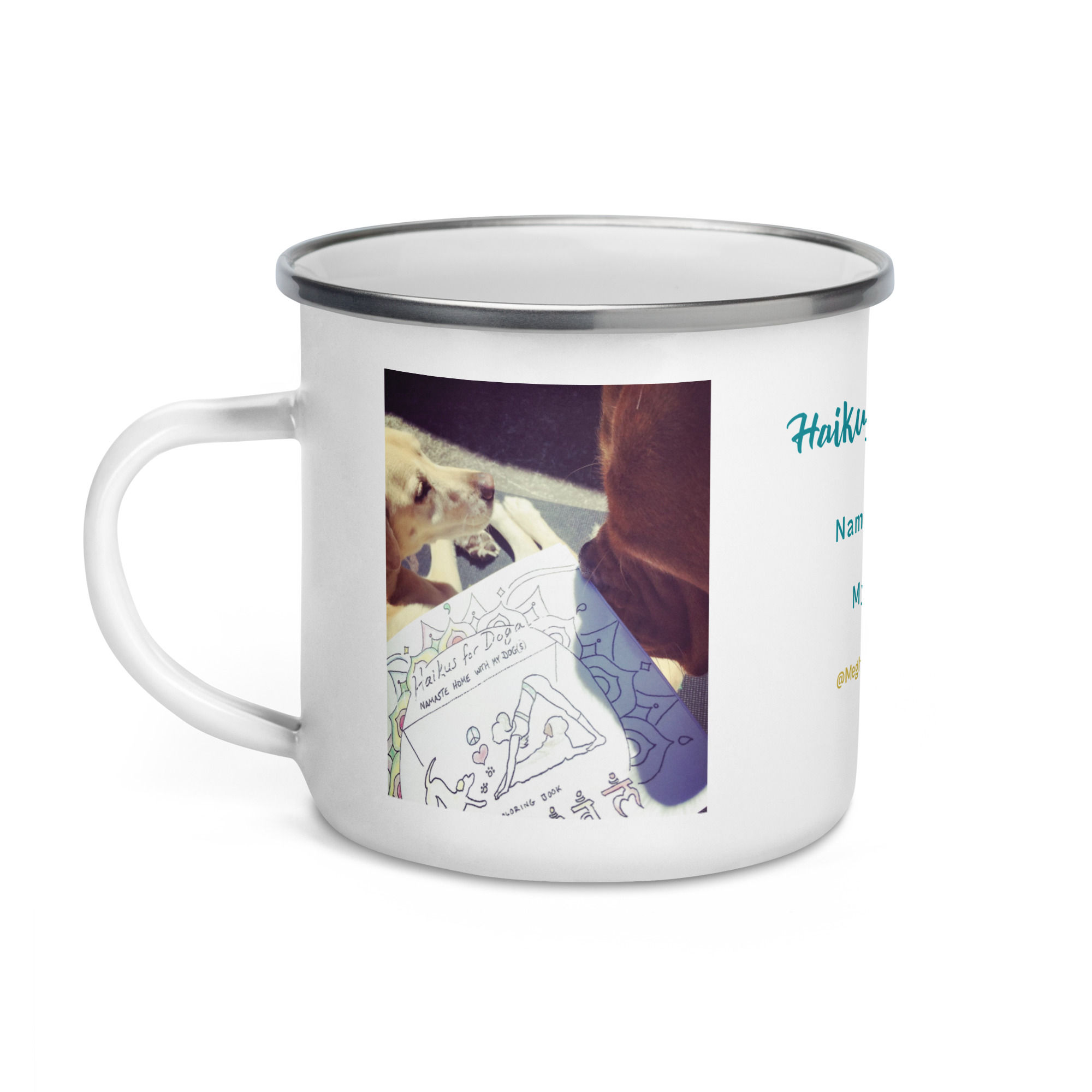 enamel mug | Haikus for Doga