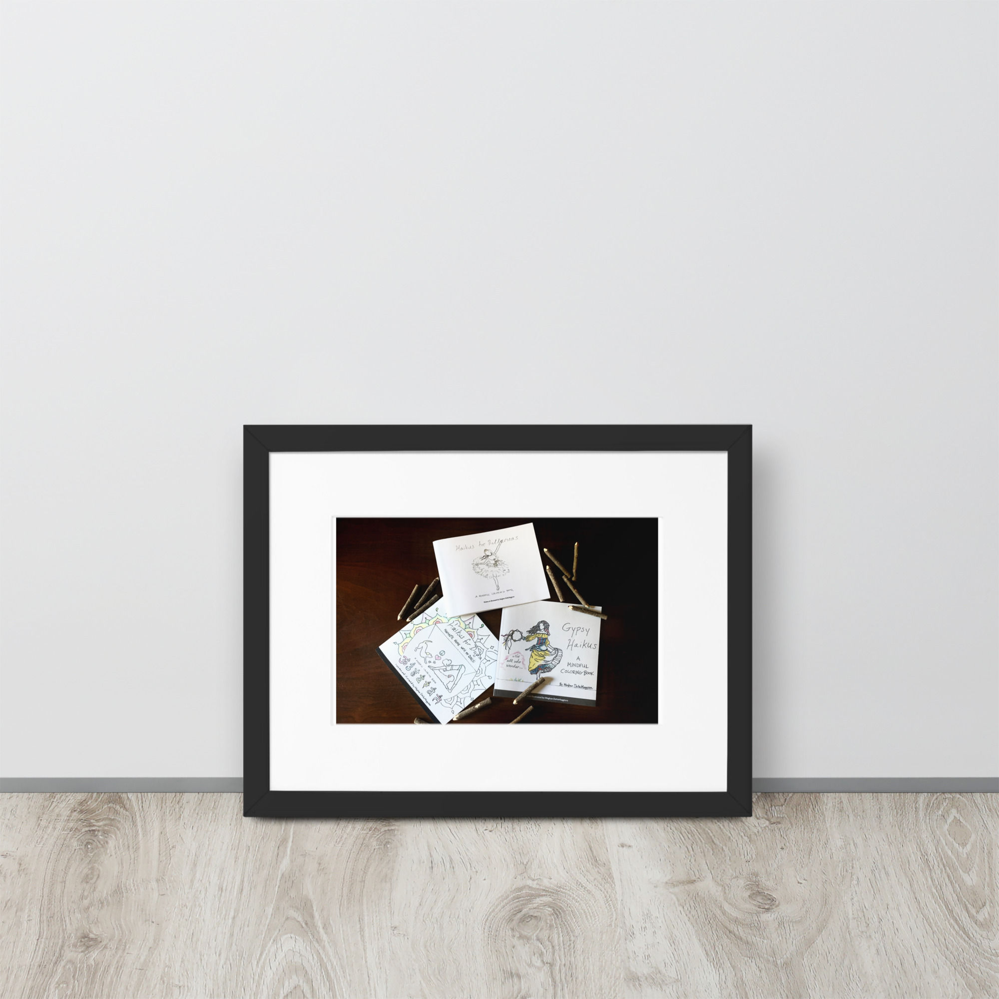 matte paper framed poster with mat | namaste home collection©