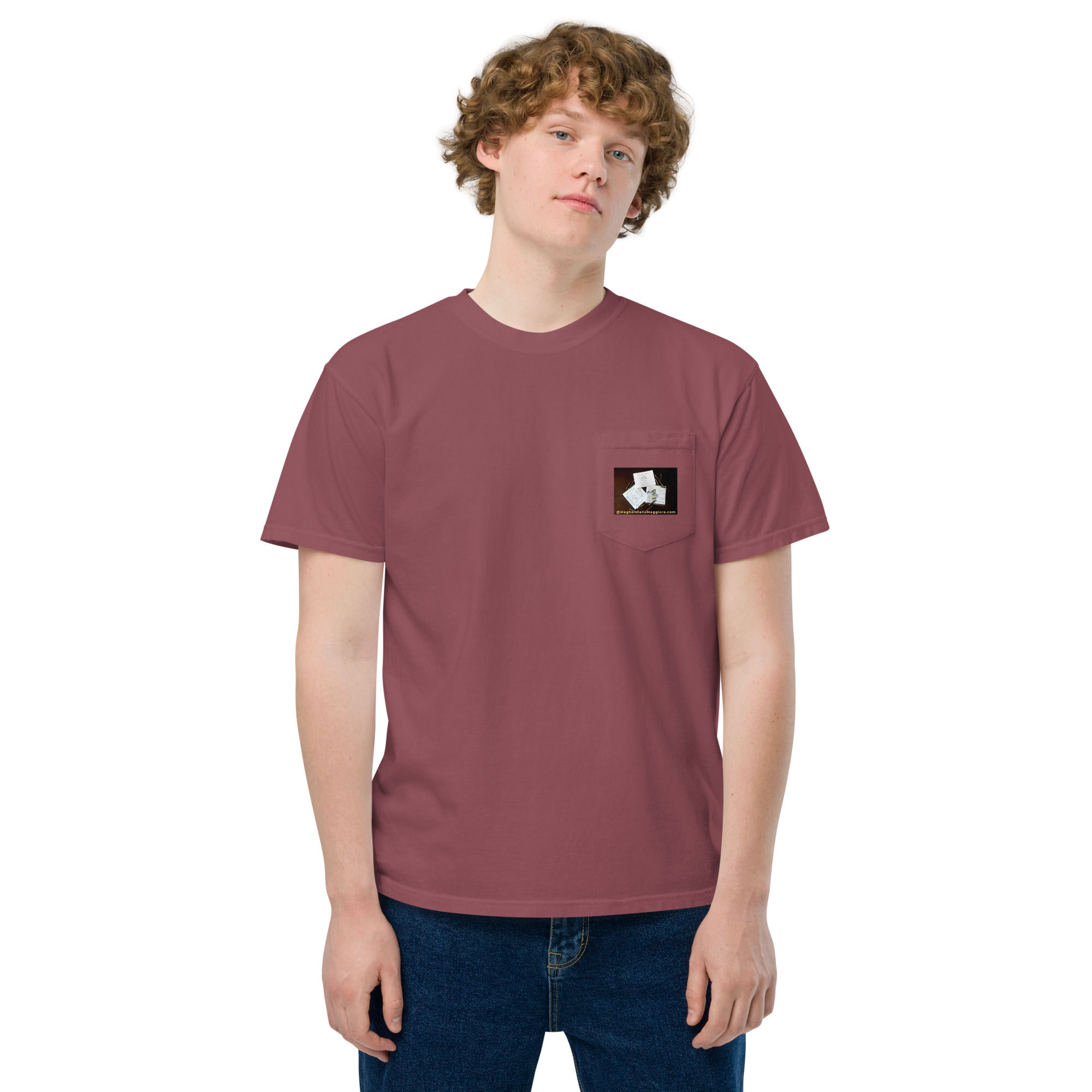 unisex garment-dyed pocket t-shirt