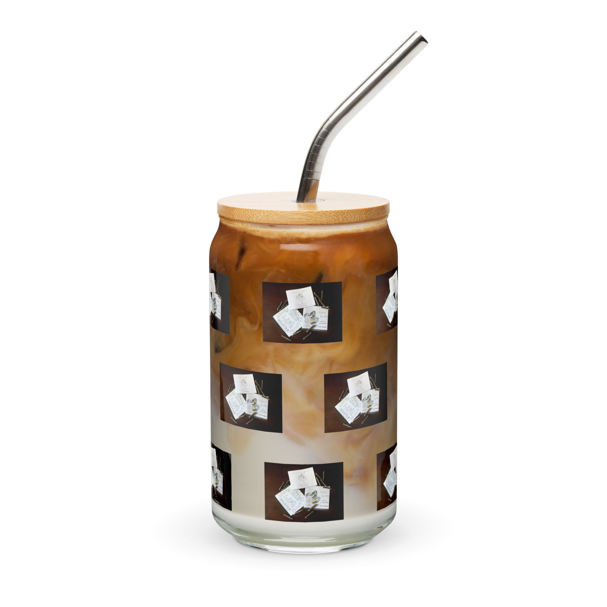 can-shaped glass with lid | namaste home collection©