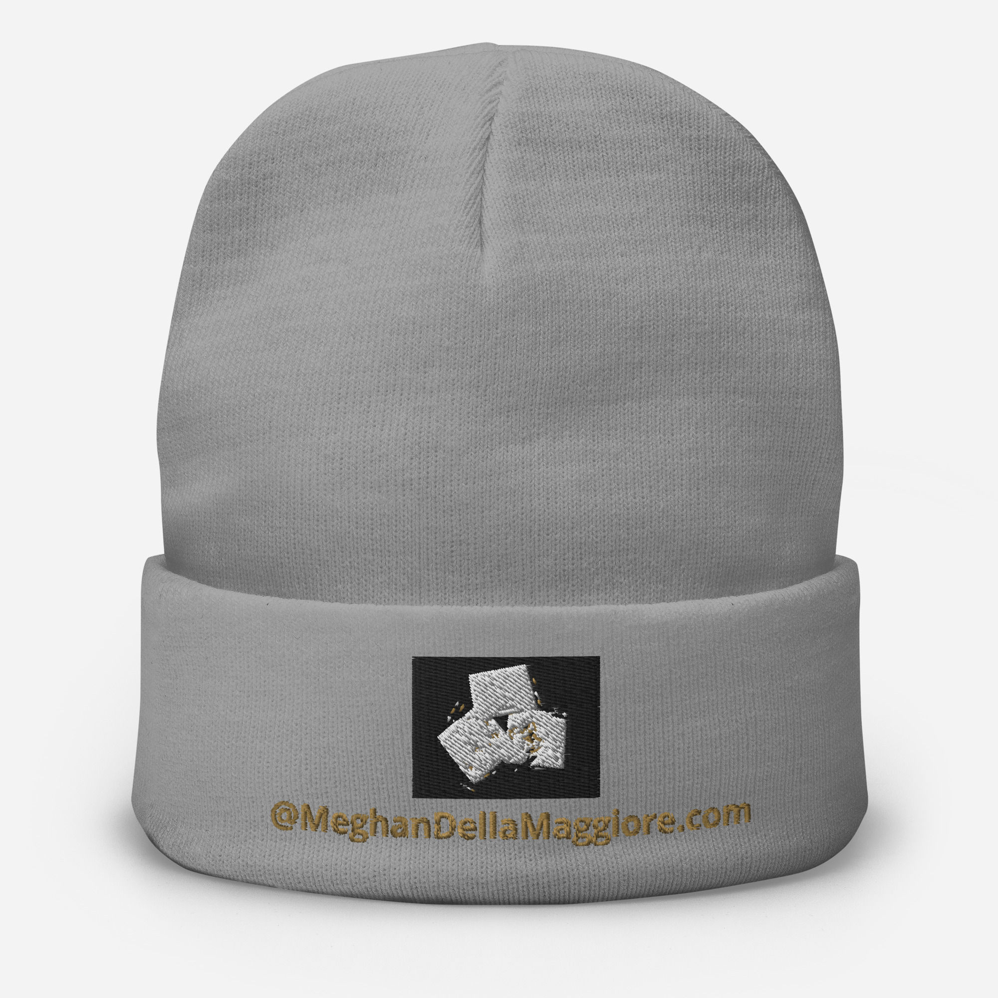 embroidered beanie