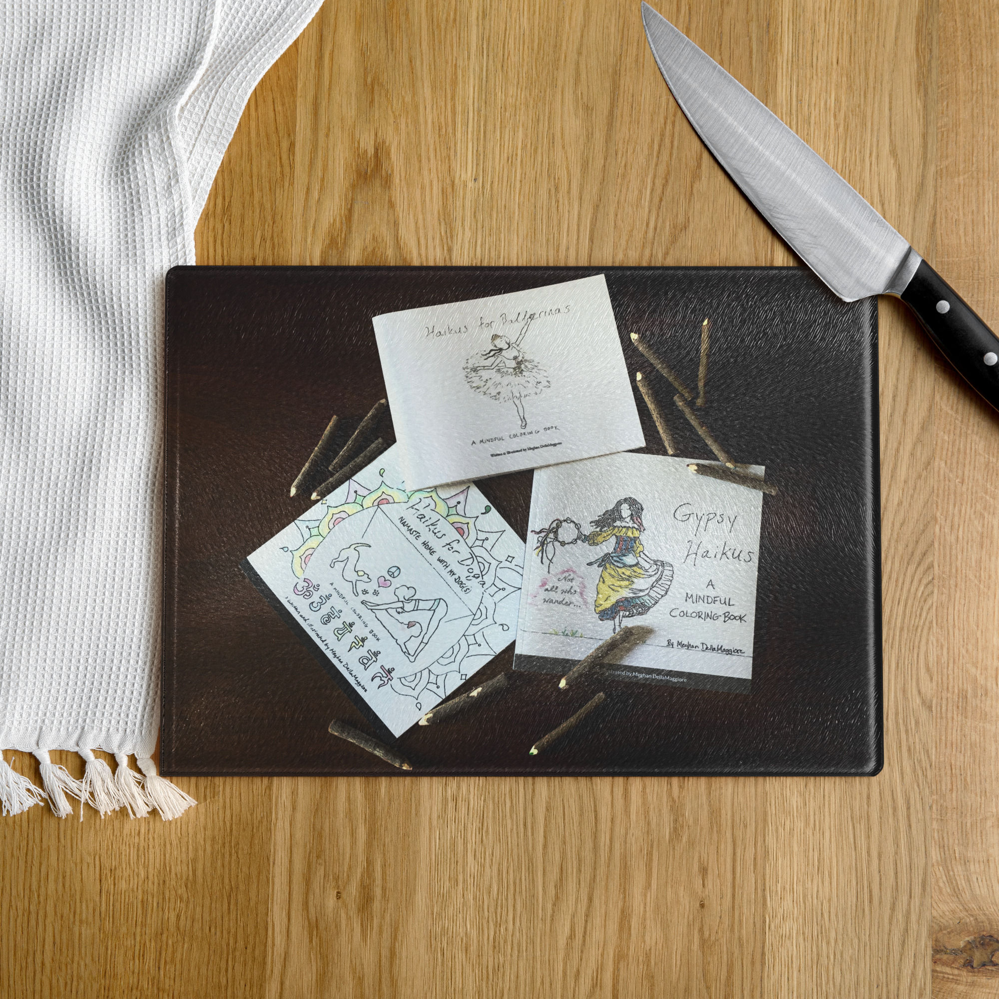 glass cutting board | namaste home collection©