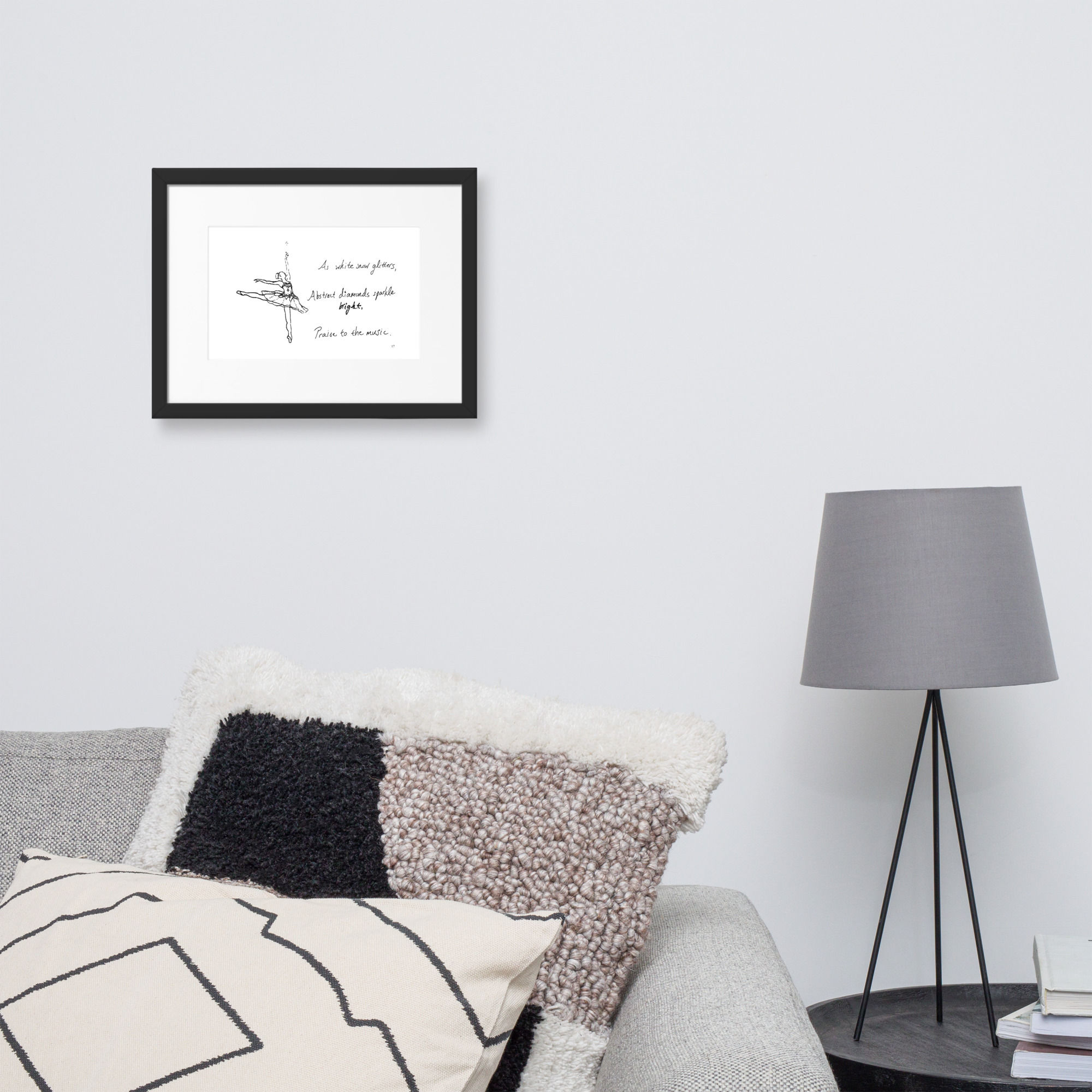 jewels matte paper framed poster | Haikus for Ballerinas