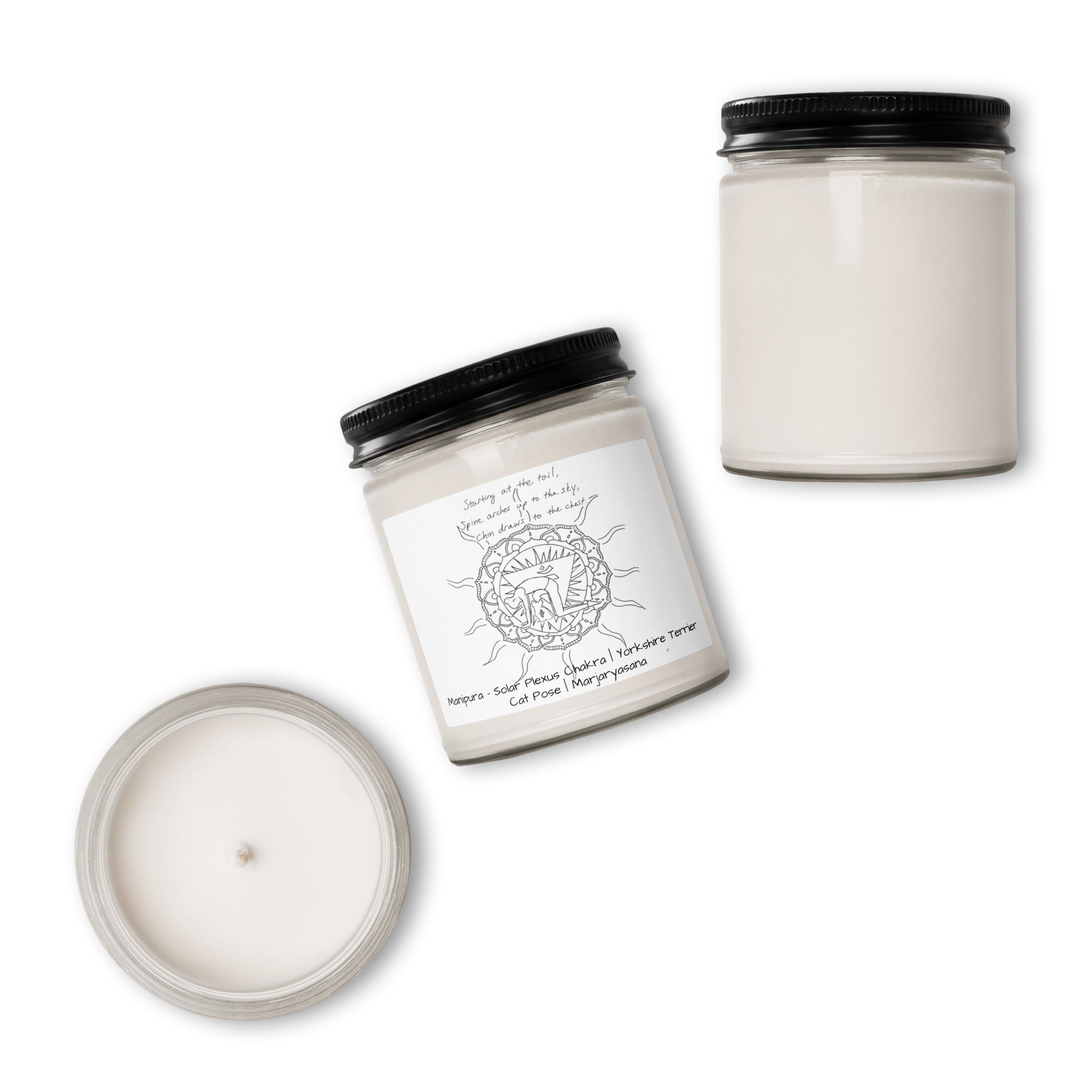 yorkie doga haiku scented soy candle | namaste home collection©