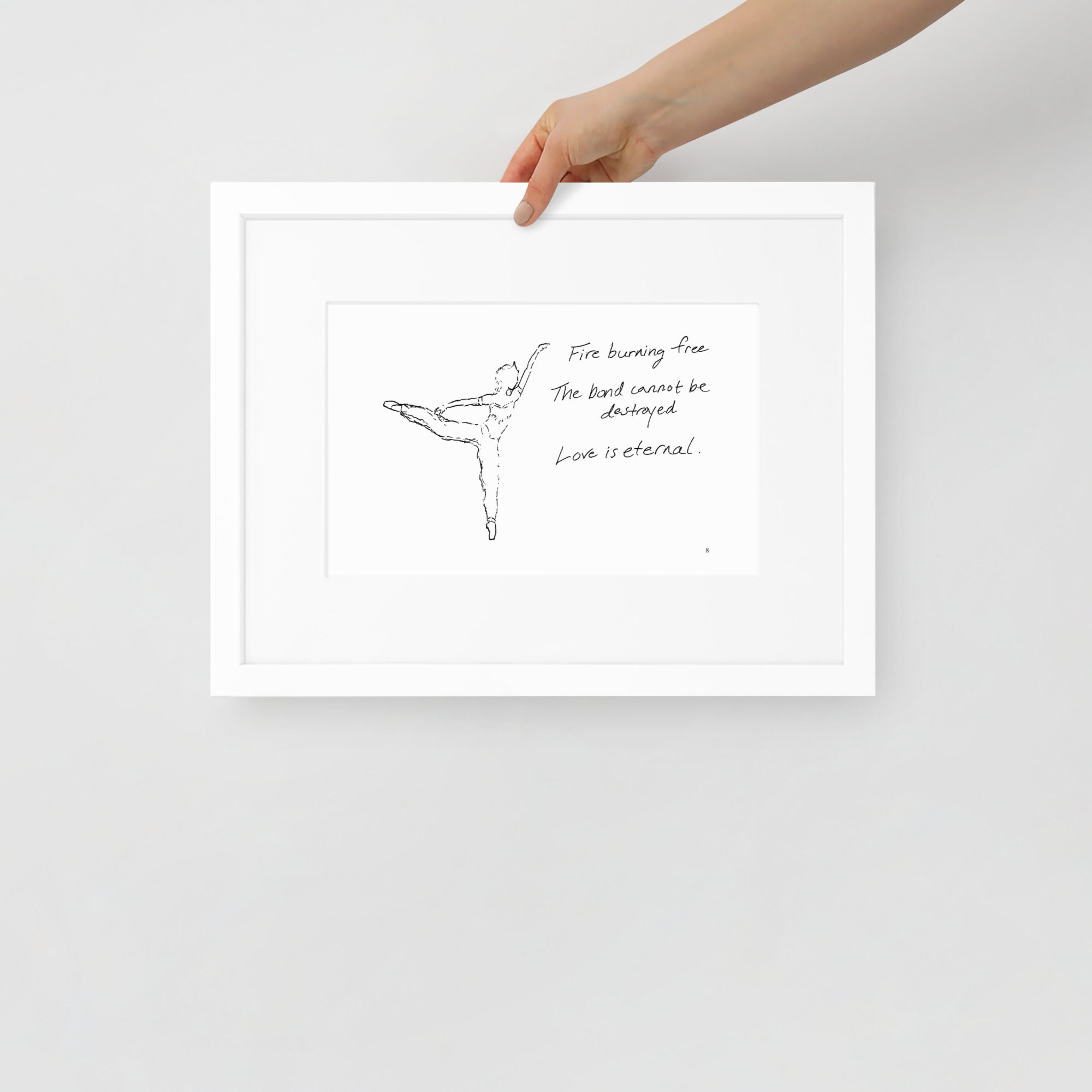 la bayadère matte paper framed poster | Haikus for Ballerinas
