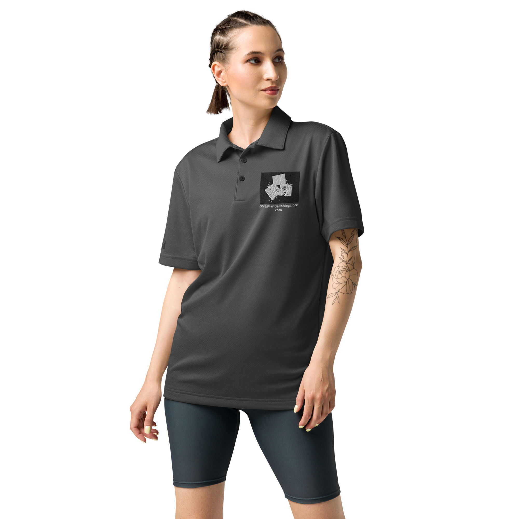 Adidas unisex space-dyed polo