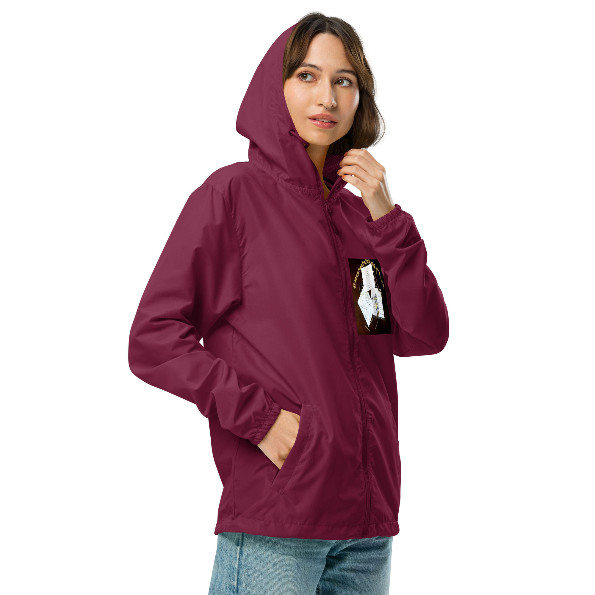 unisex lightweight zip up windbreaker