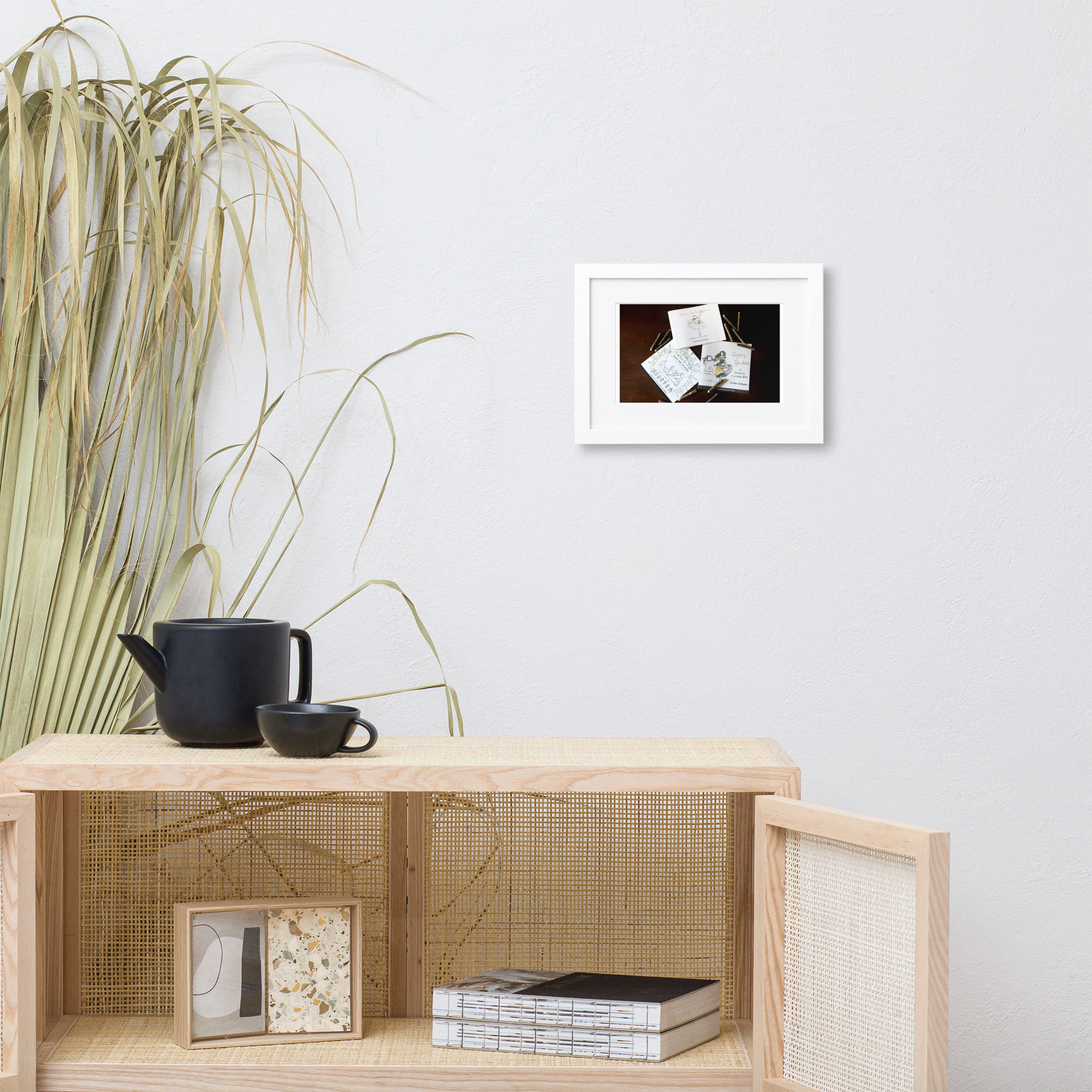 matte paper framed poster with mat | namaste home collection©