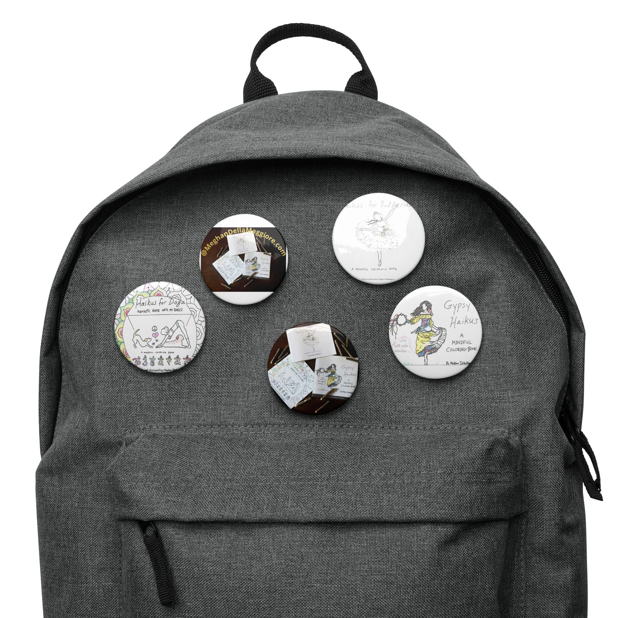 set of pin buttons