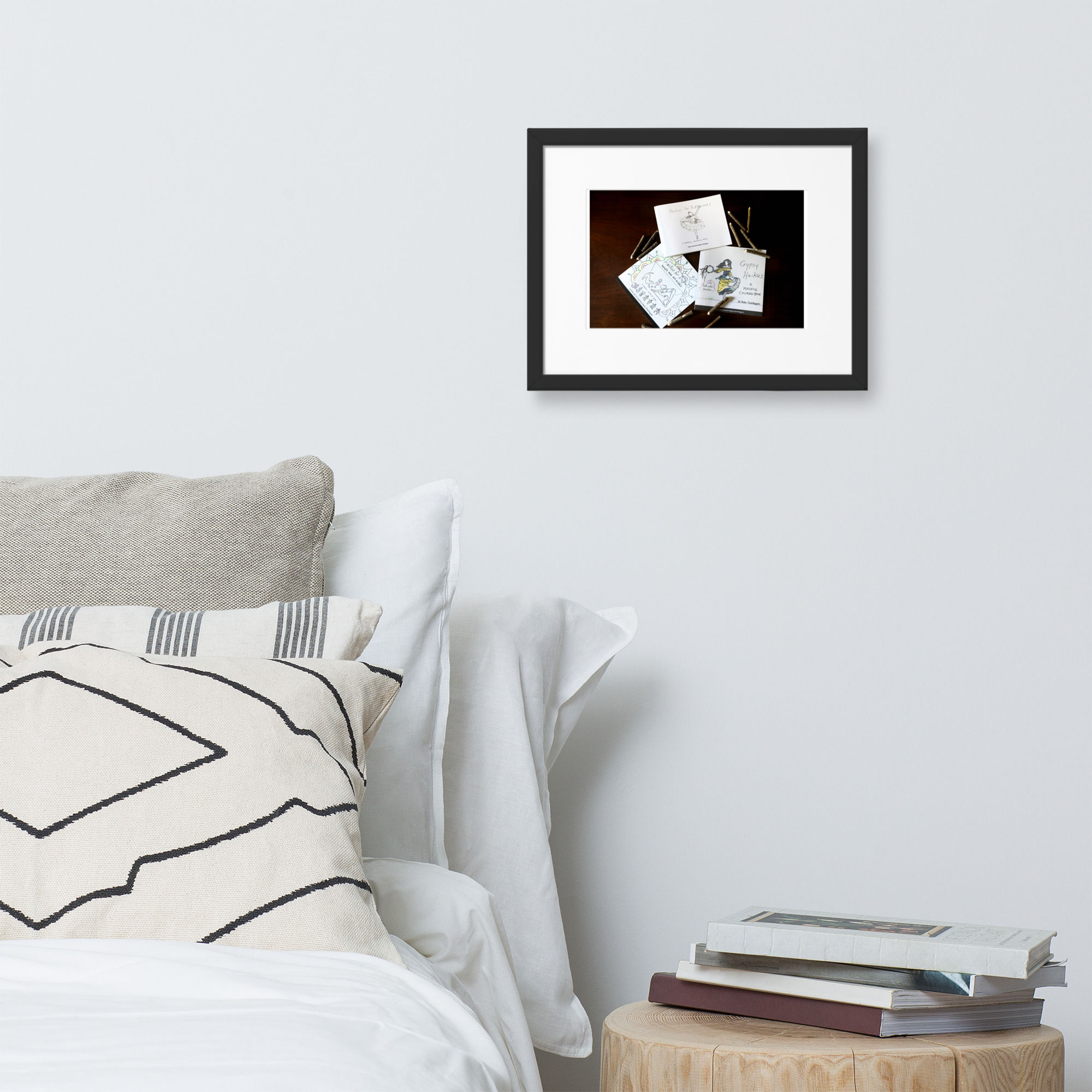 matte paper framed poster with mat | namaste home collection©