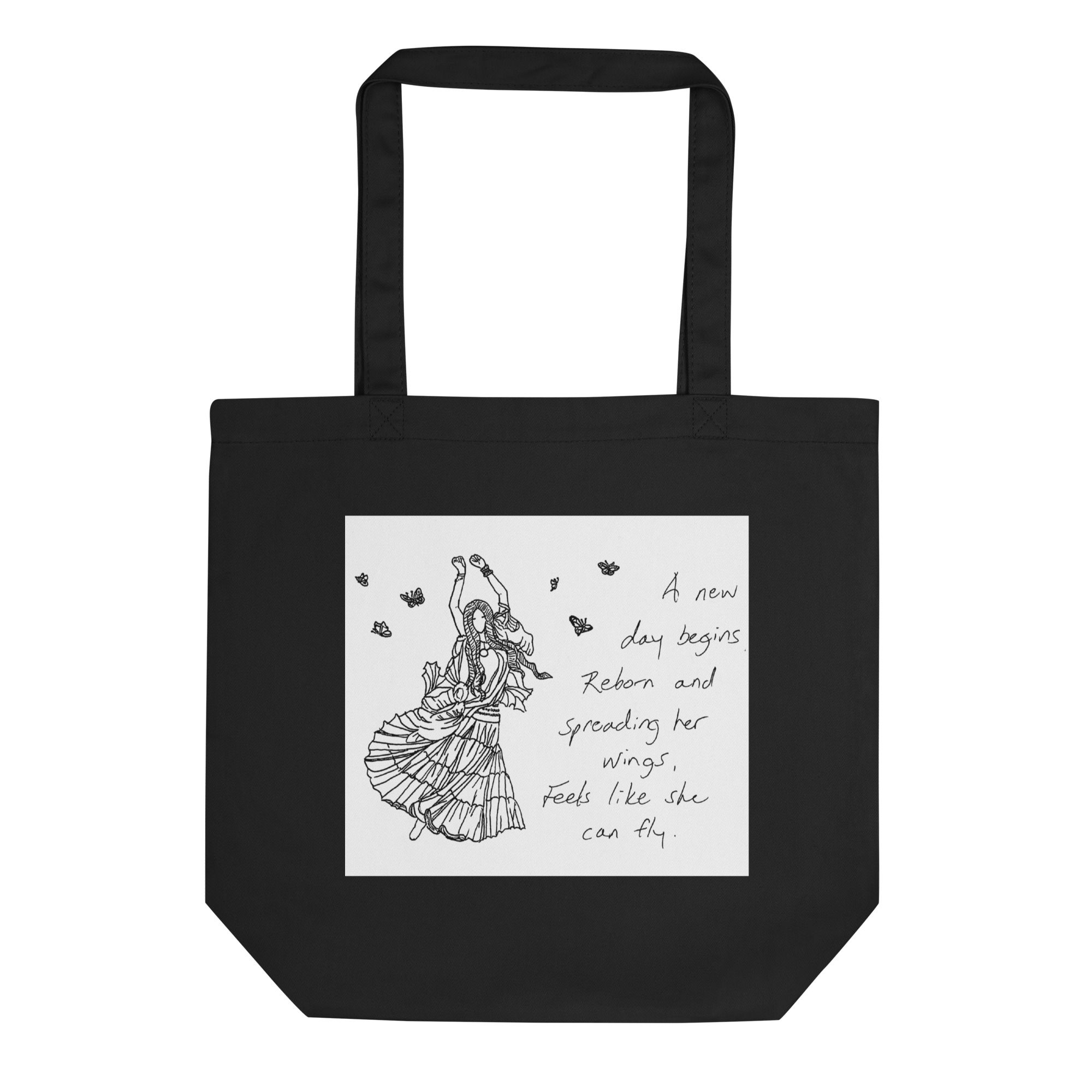 eighteenth gypsy haiku eco tote bag | Not All Who Wander...