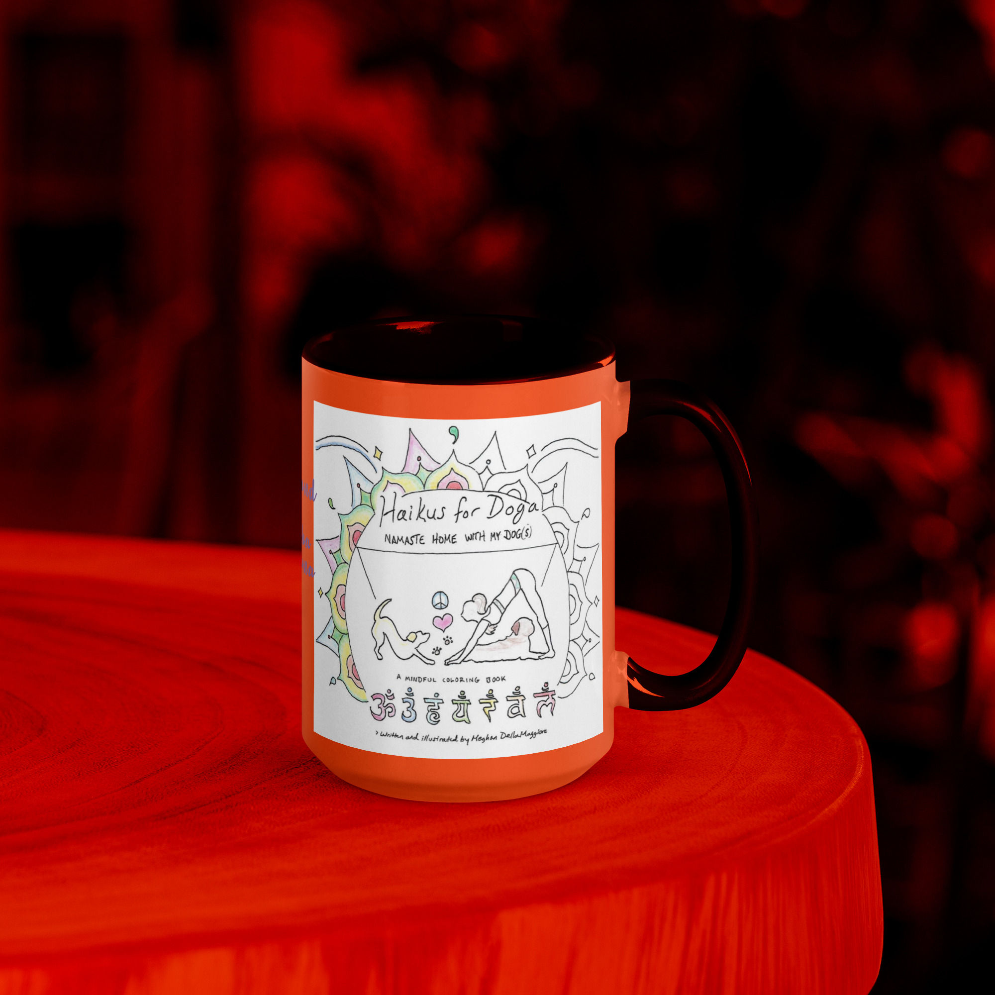 bulldog doga haiku mug with color | namaste home collection©