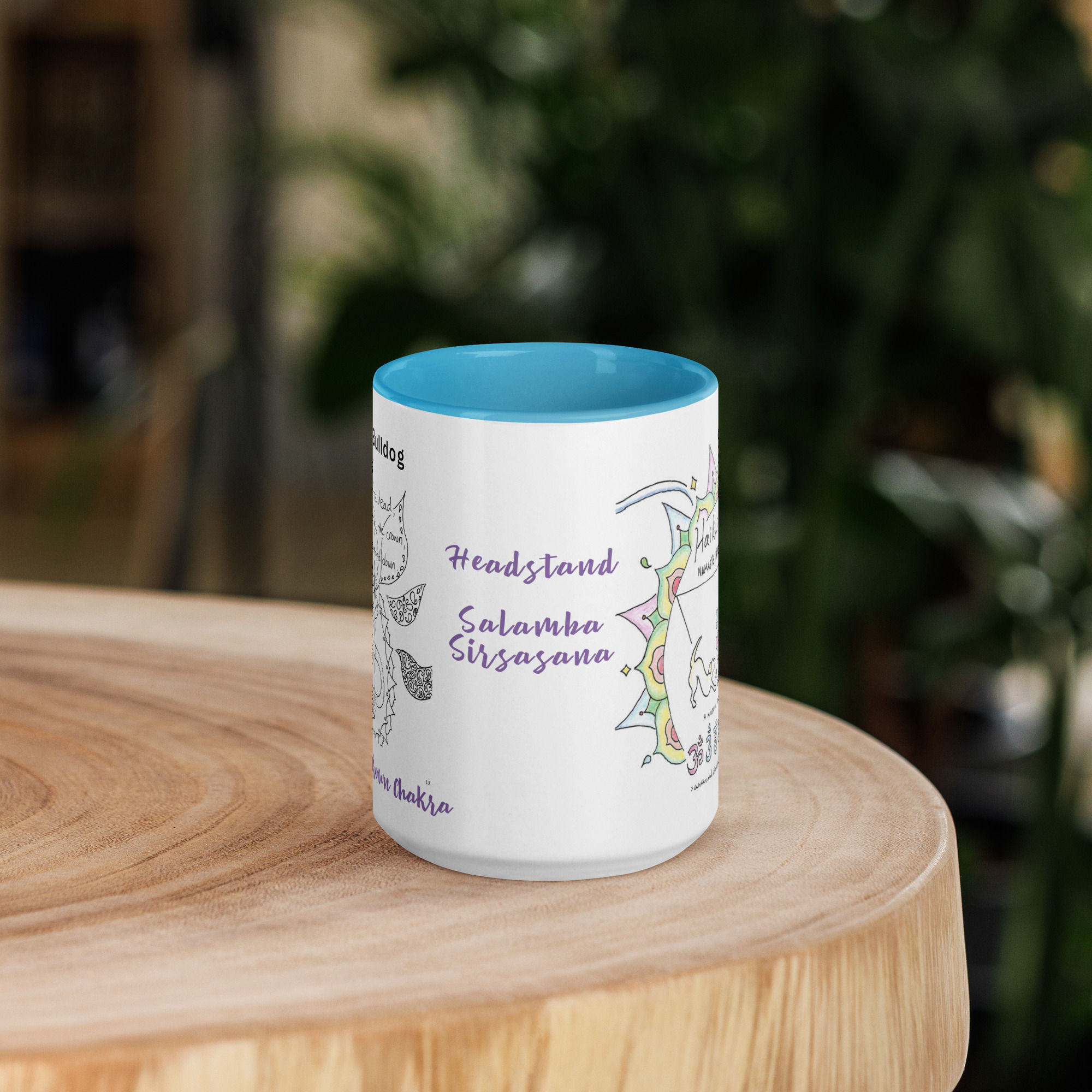 bulldog doga haiku mug with color | namaste home collection©