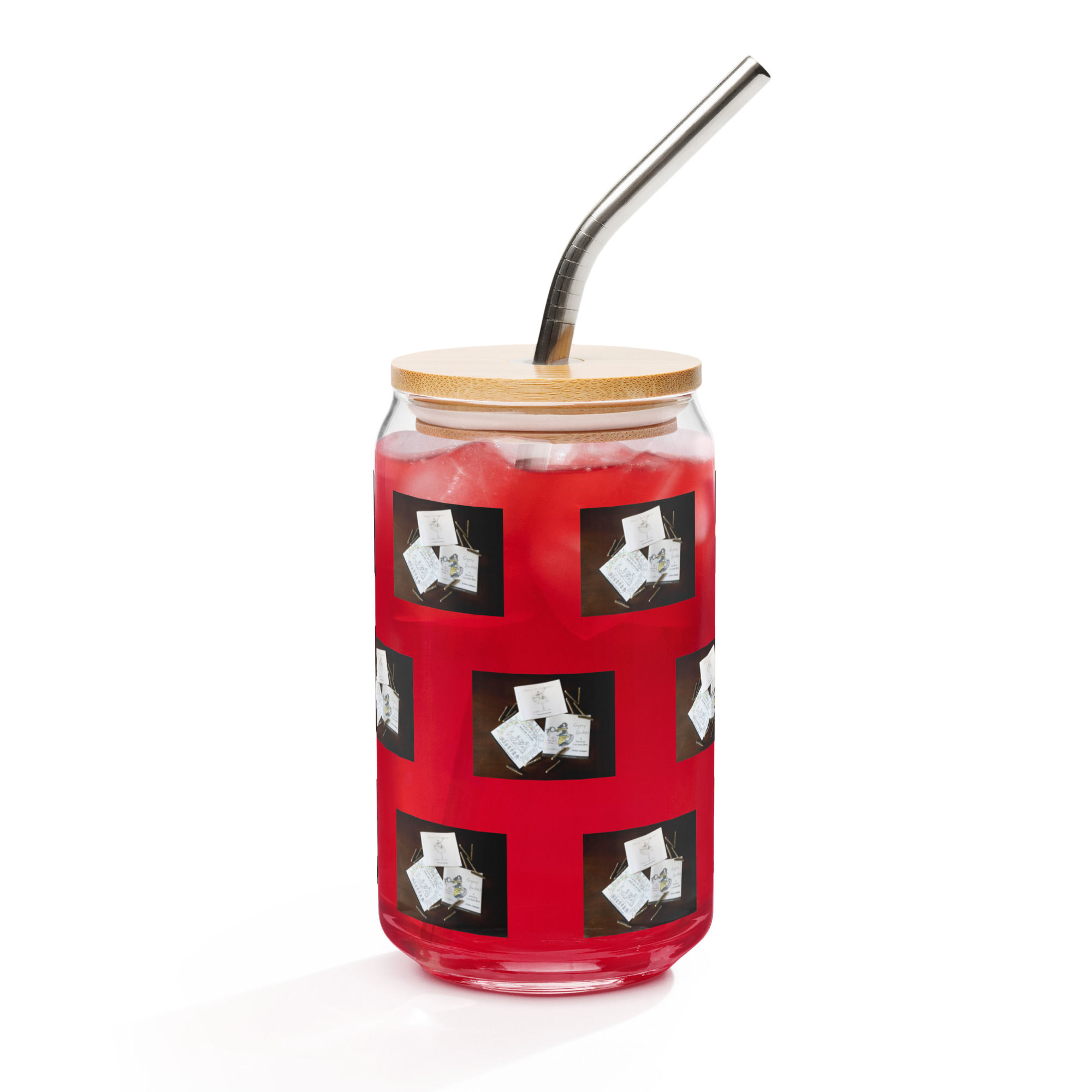 can-shaped glass with lid | namaste home collection©