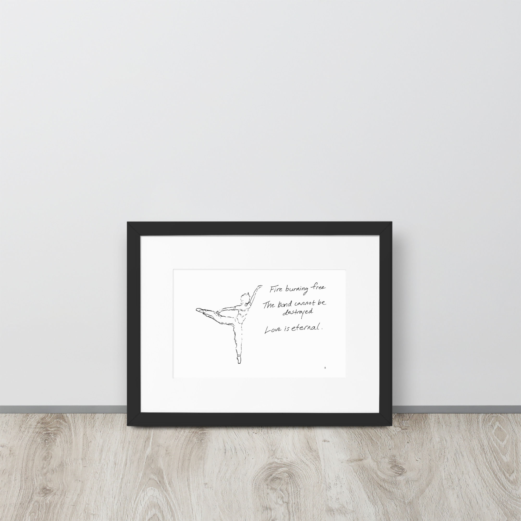 la bayadère matte paper framed poster | Haikus for Ballerinas