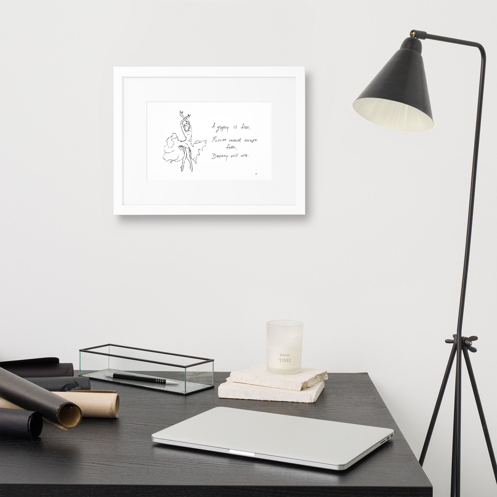 carmen matte paper framed poster | Haikus for Ballerinas