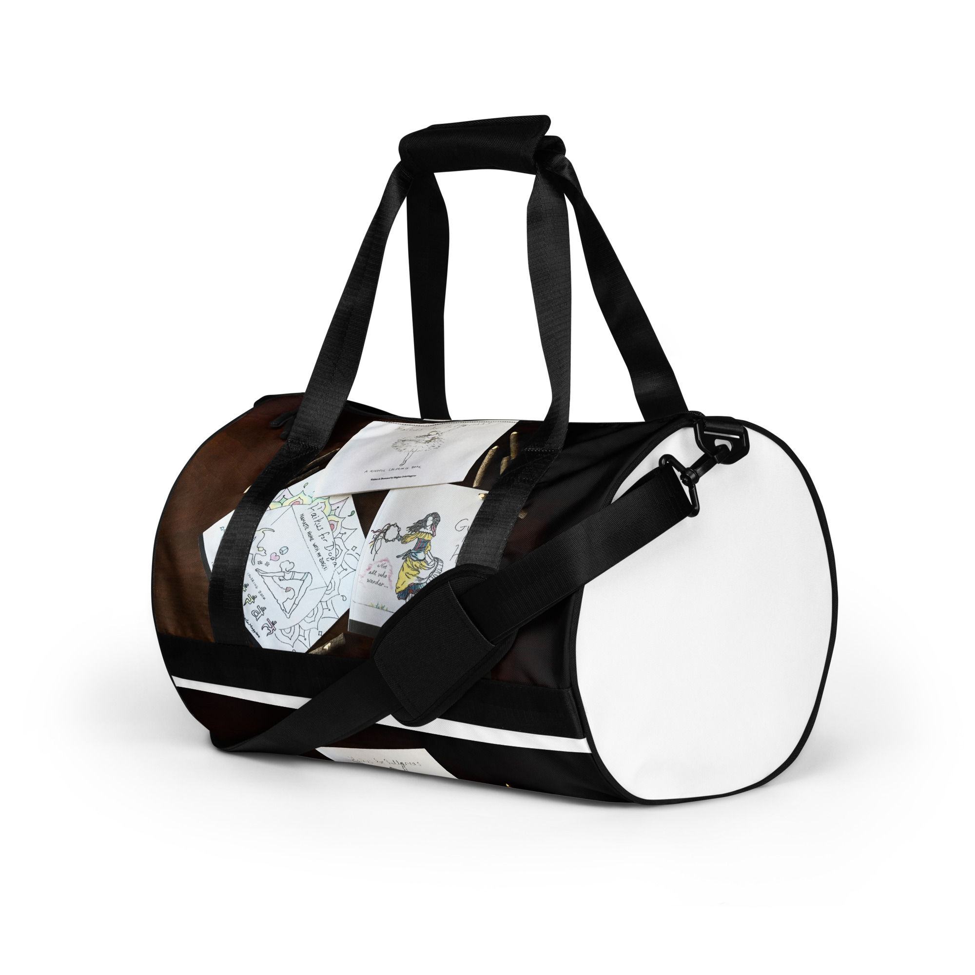 all-over print gym bag