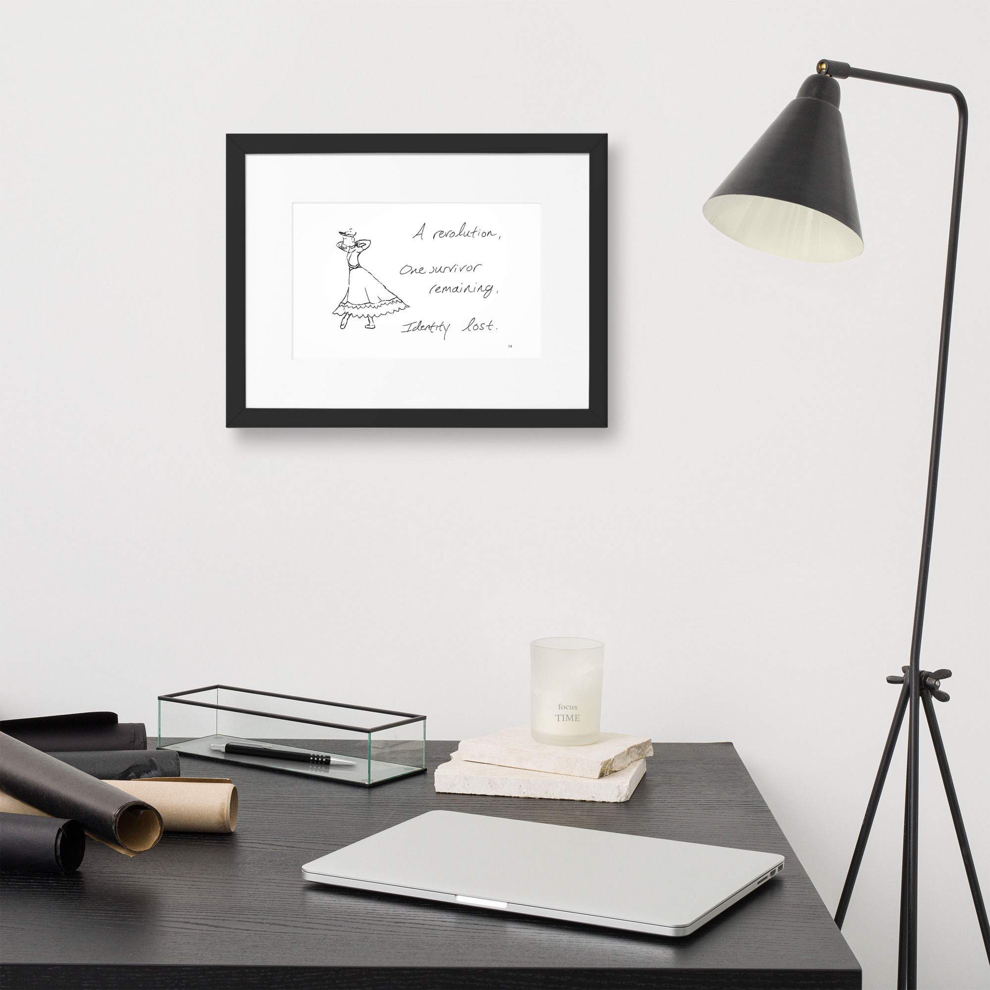 anastasia matte paper framed poster | Haikus for Ballerinas