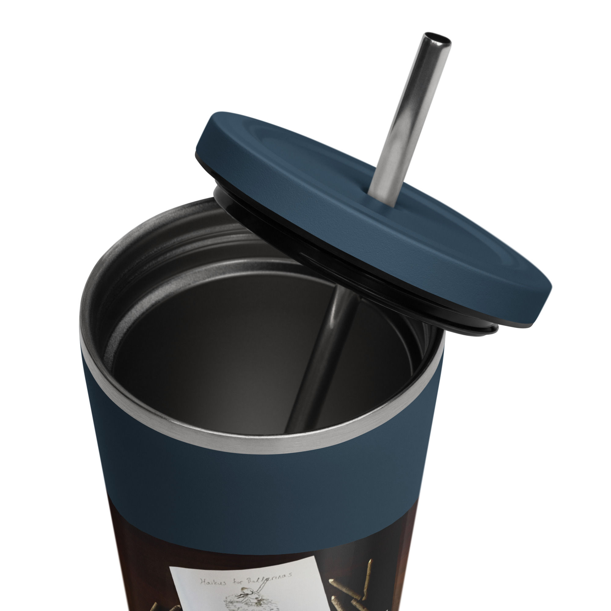 insulated tumbler with a straw | namaste home collection©