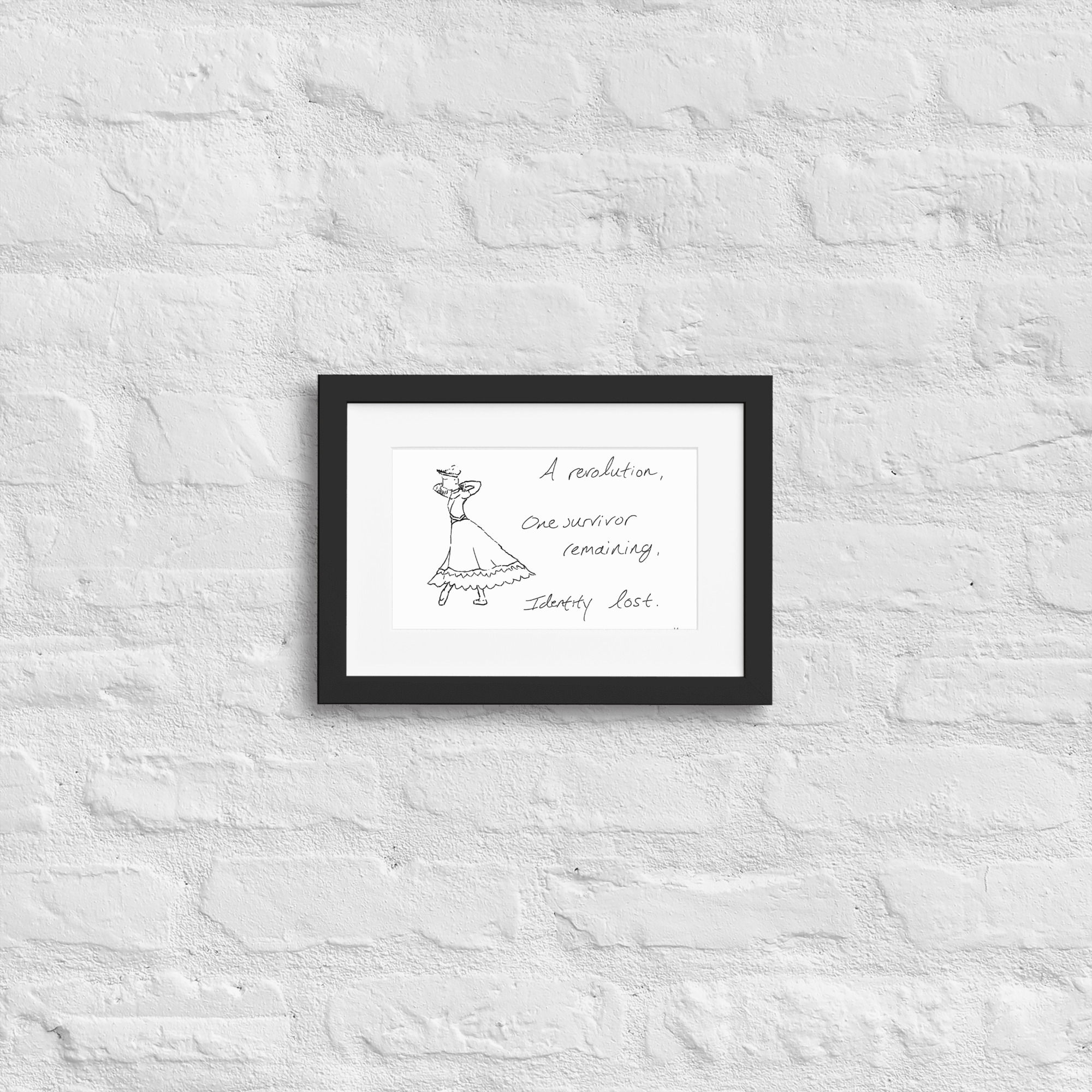 anastasia matte paper framed poster | Haikus for Ballerinas