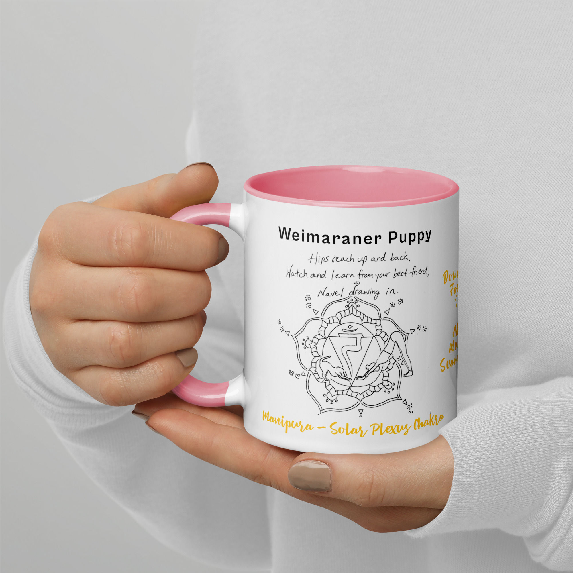 weimaraner puppy doga haiku mug with color | namaste home collection©